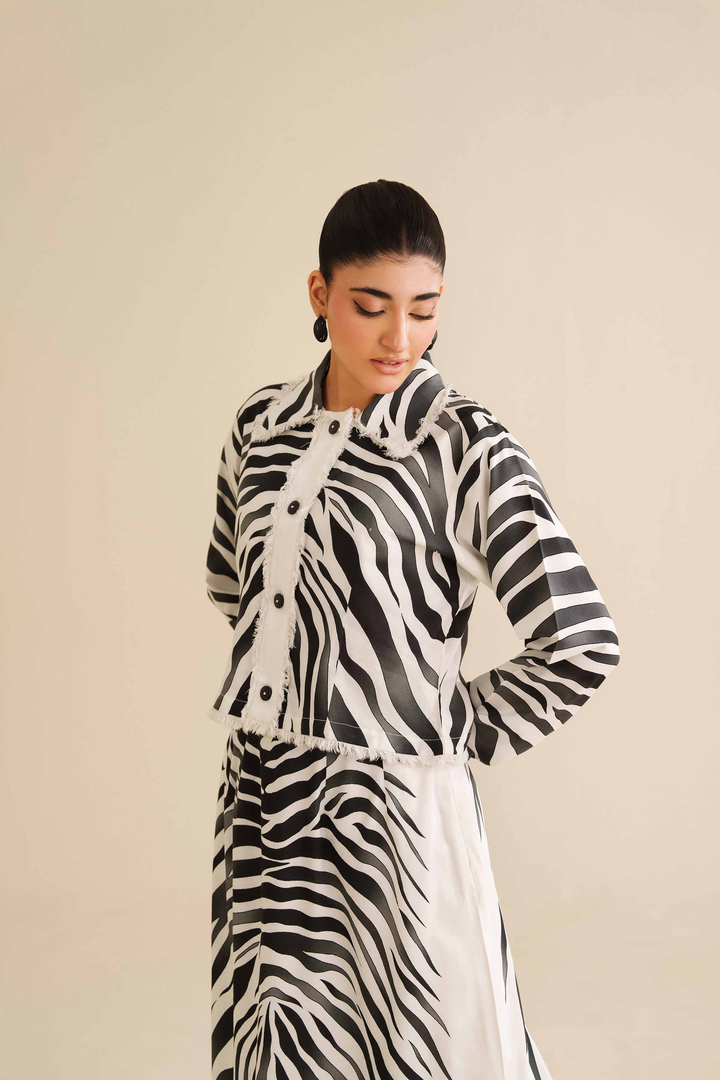 NISHATUAE - Multi Printed Cotton 2-piece Ready to wear Dress