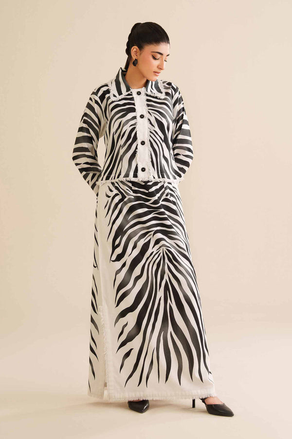 NISHATUAE - Multi Printed Cotton 2-piece Ready to wear Dress