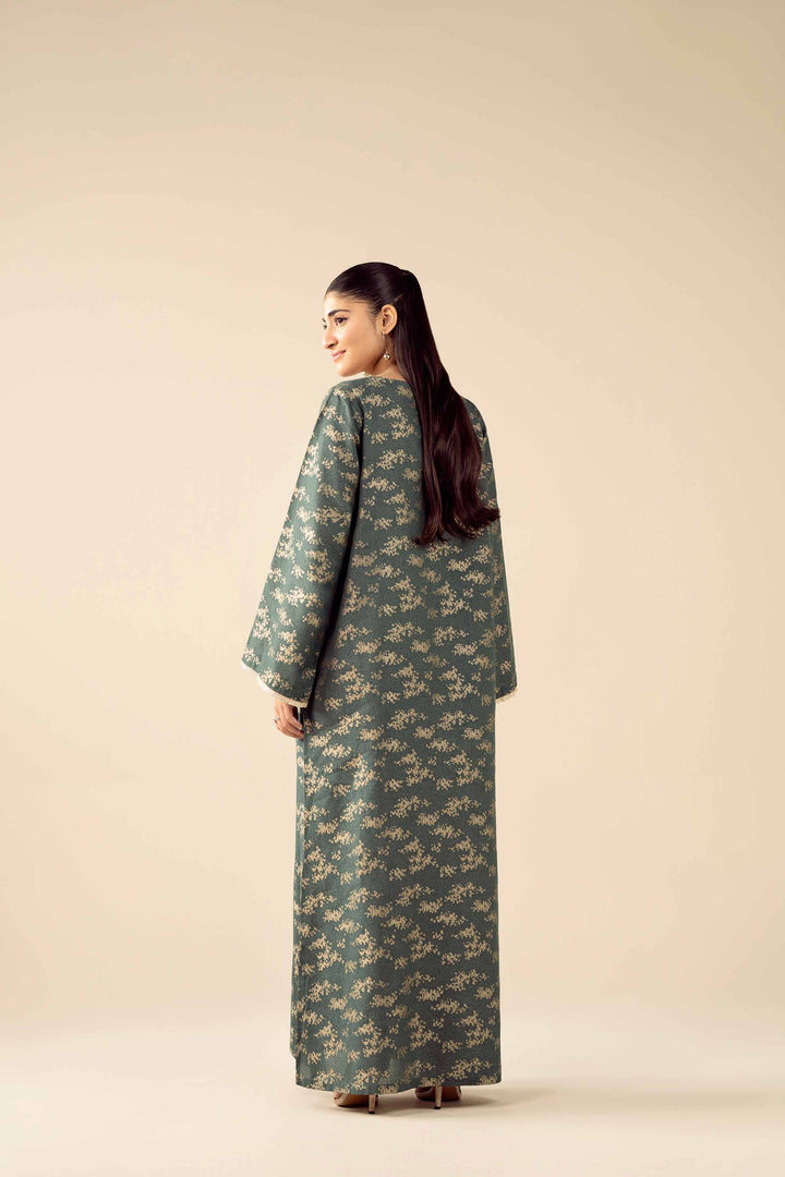 NishatUAE -  Green Embroidered Jacquard Ready to wear Shirt