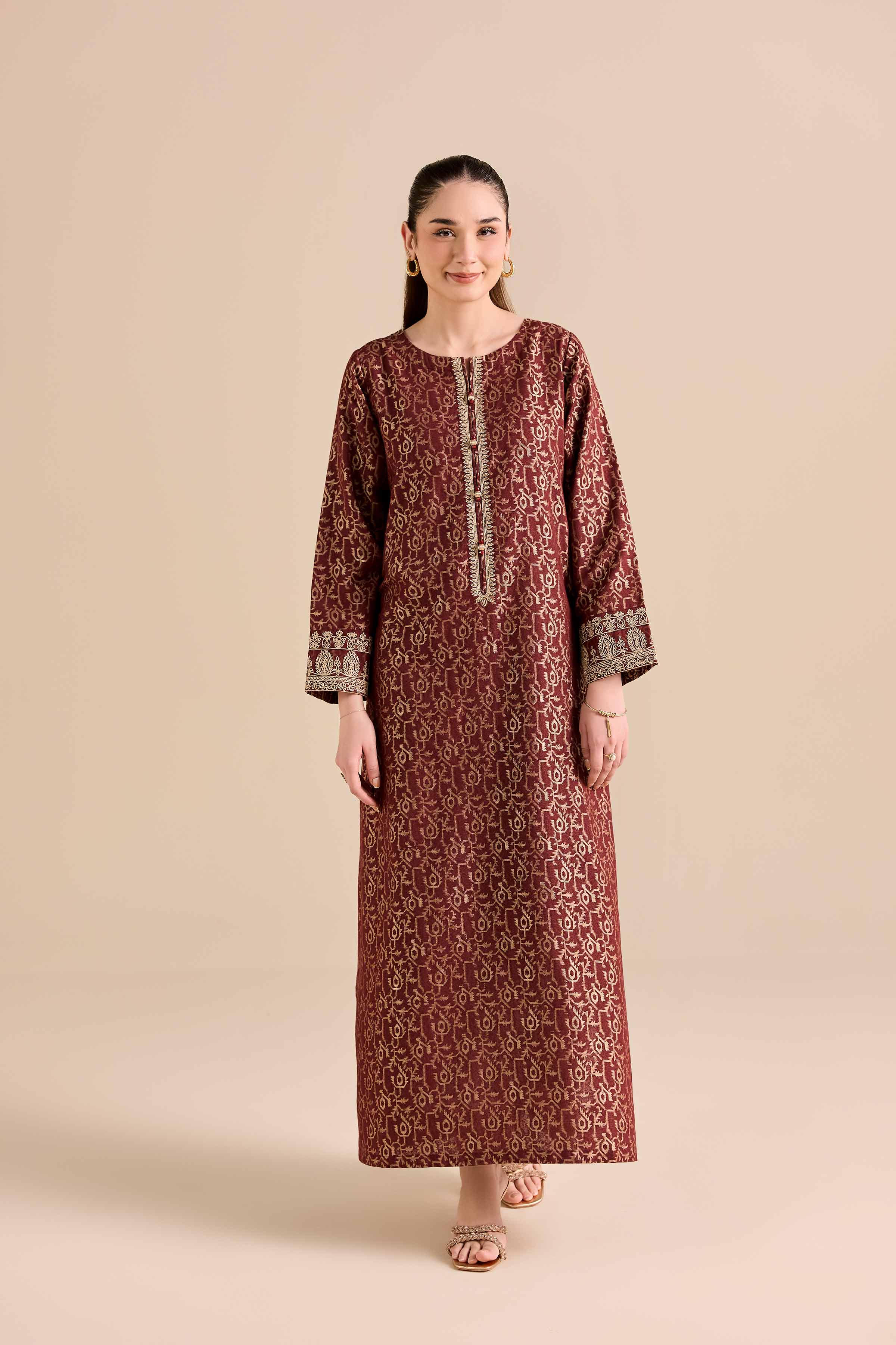 Nishat Linen UAE - Embroidered Shirt - FW25-15
