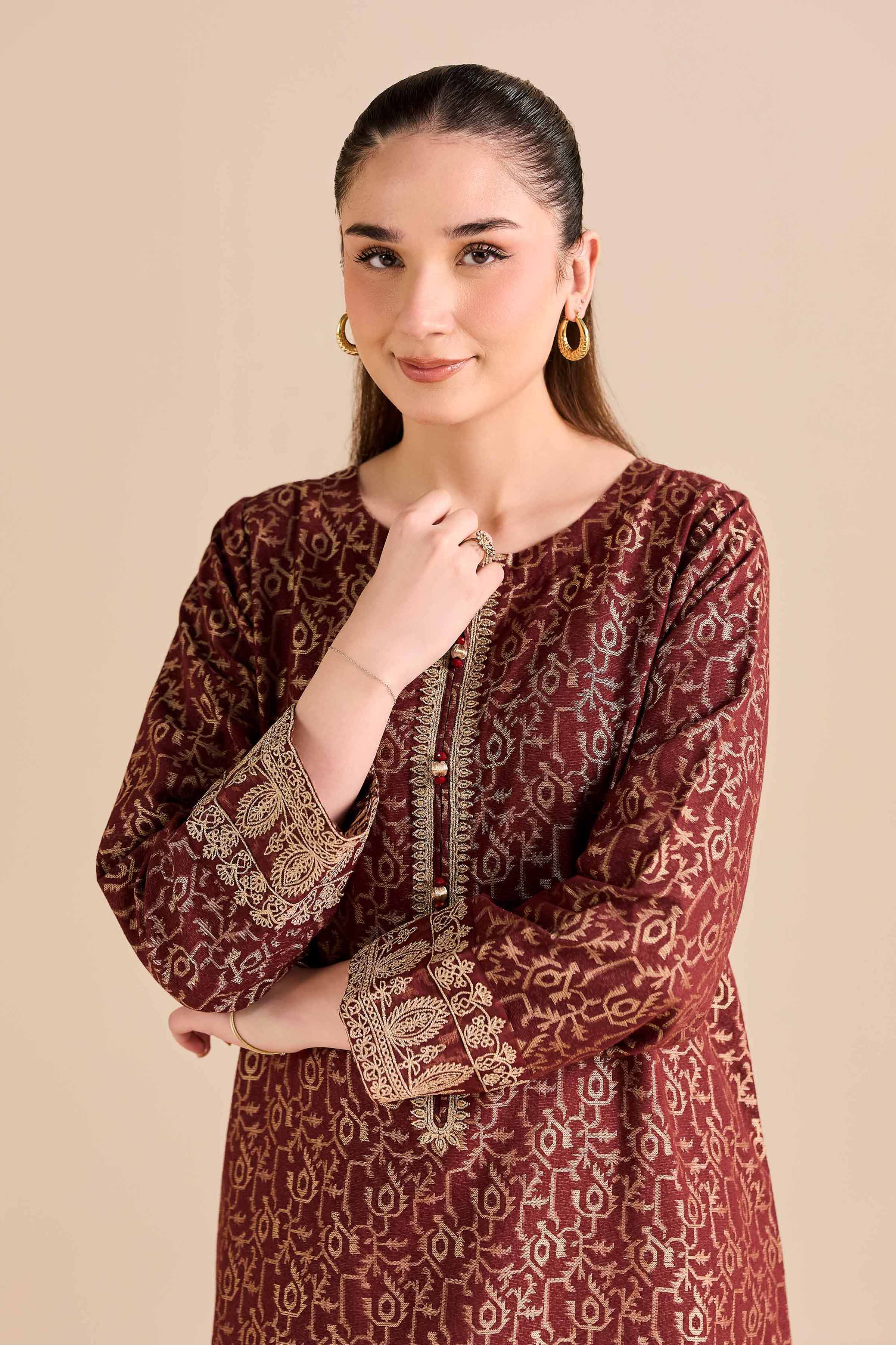 Nishat Linen UAE - Embroidered Shirt - FW25-15