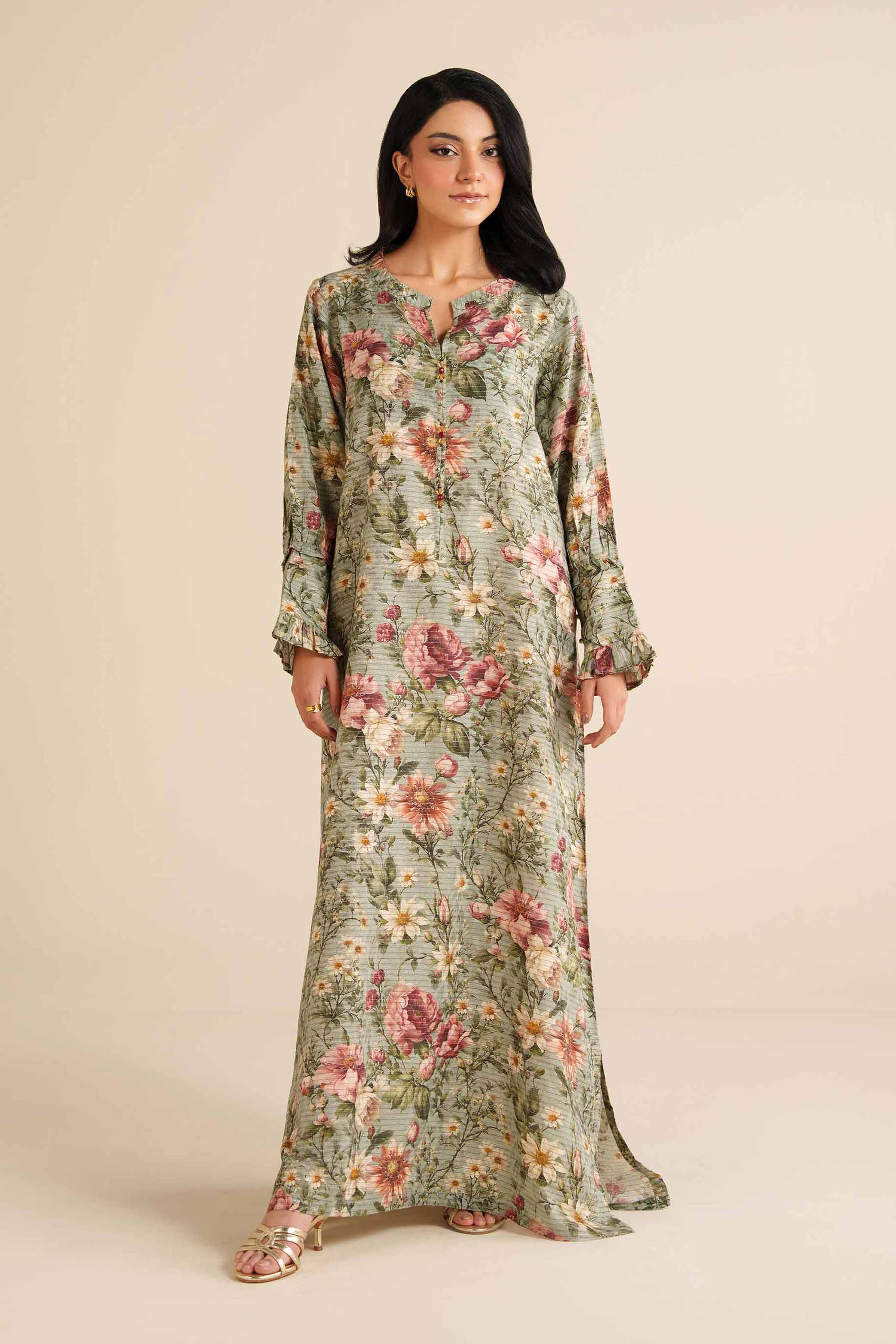 Nishat Linen UAE - Printed Shirt - FW25-19