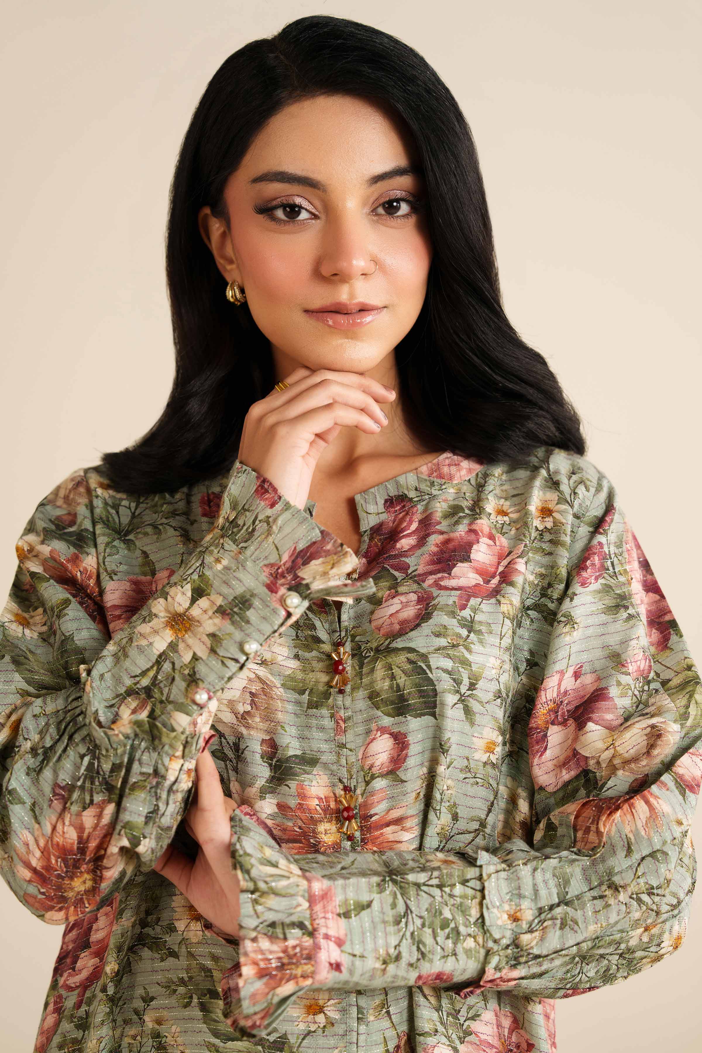 Nishat Linen UAE - Printed Shirt - FW25-19