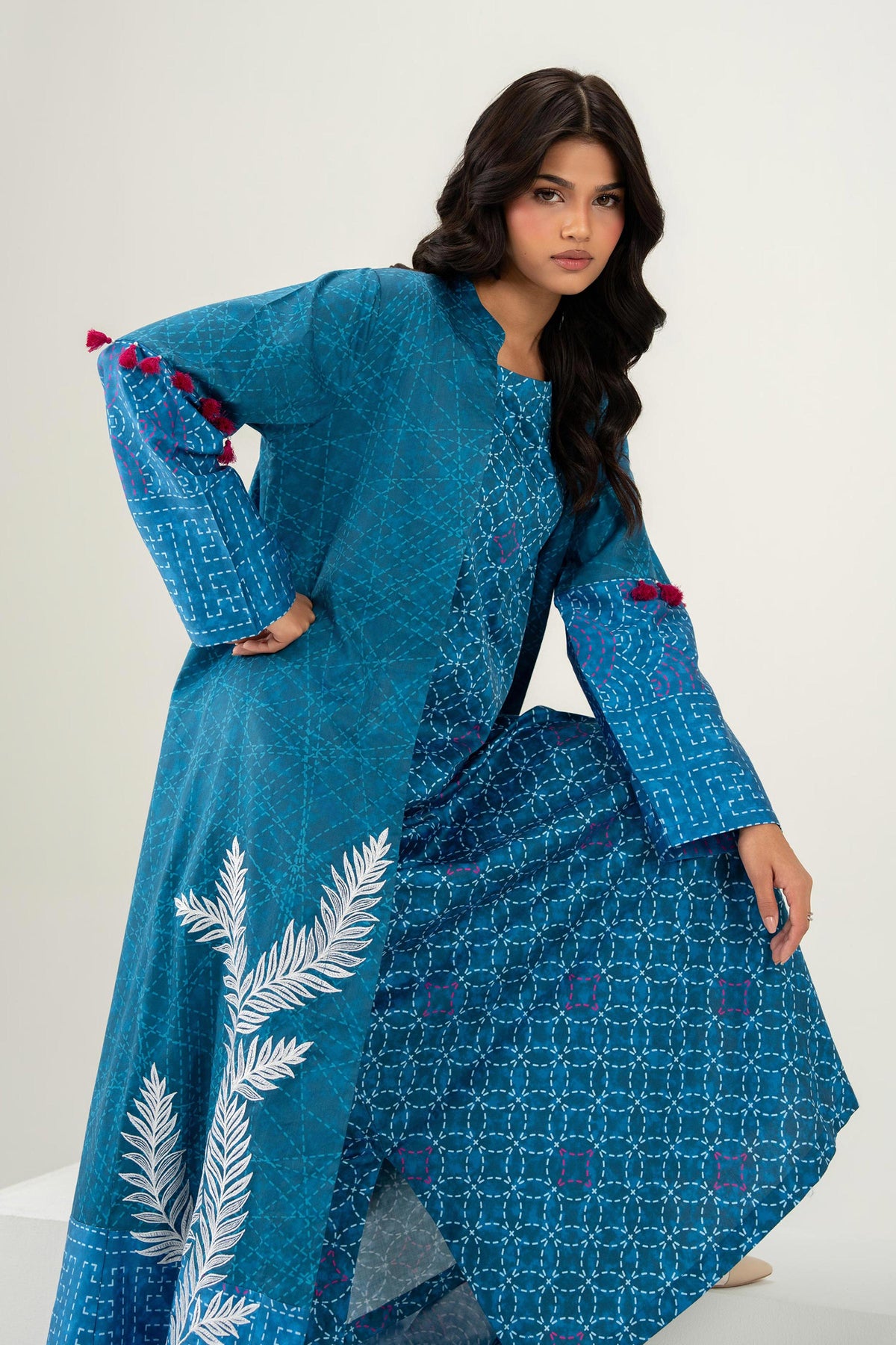 2 Piece - Embroidered Gown - FW25-21