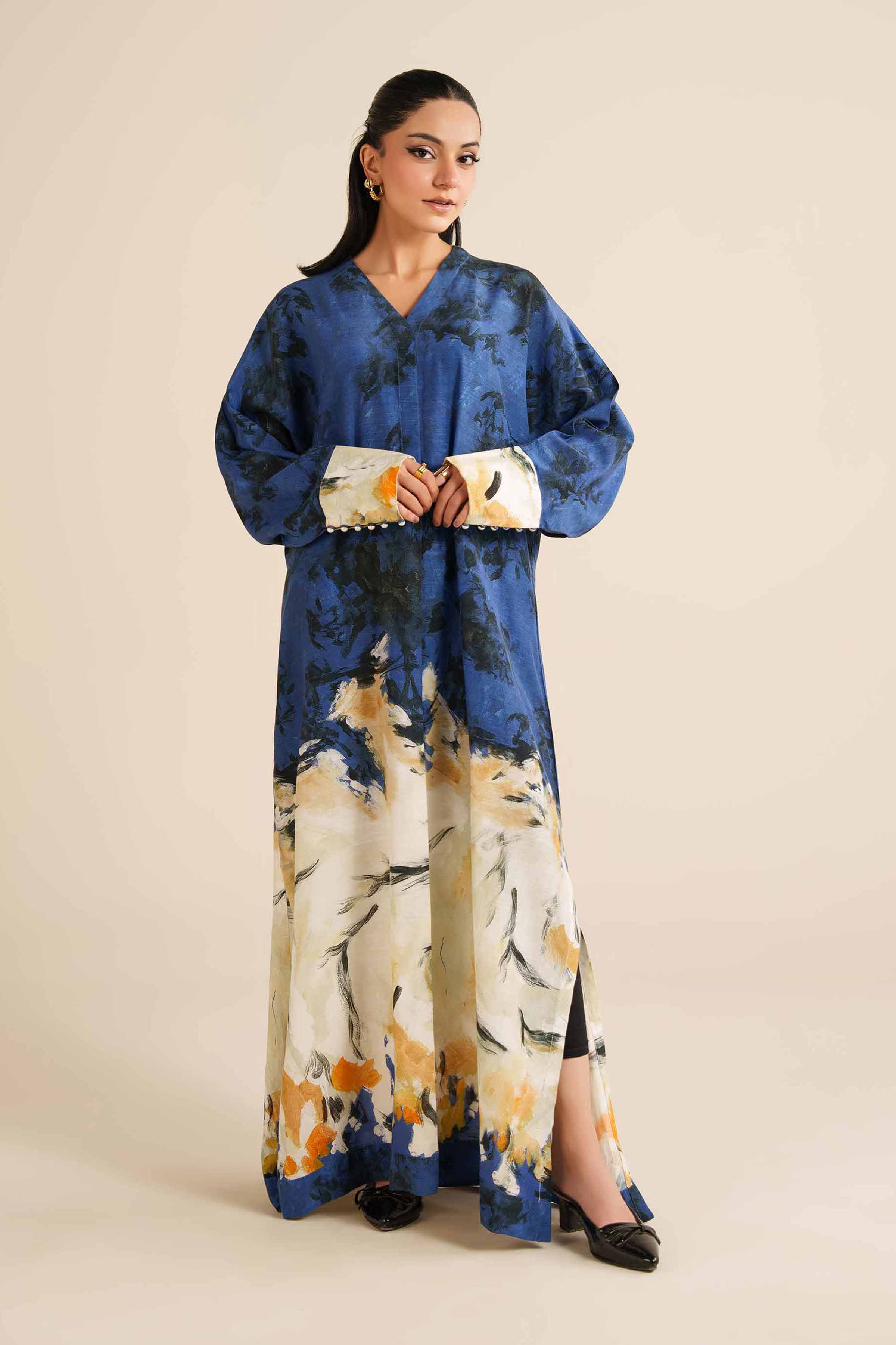 Nishat Linen UAE - Printed Dress - FW25-41