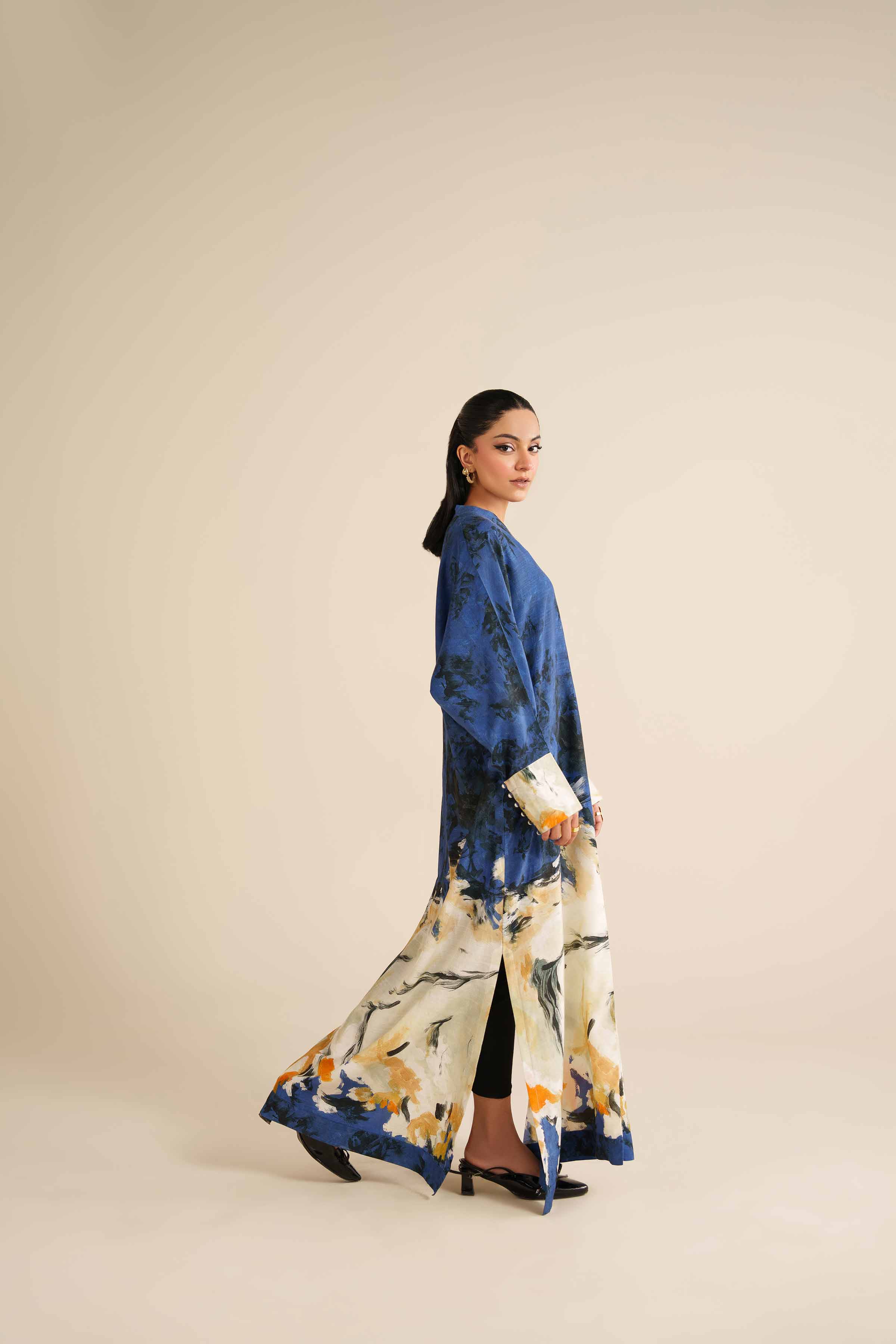 Nishat Linen UAE - Printed Dress - FW25-41