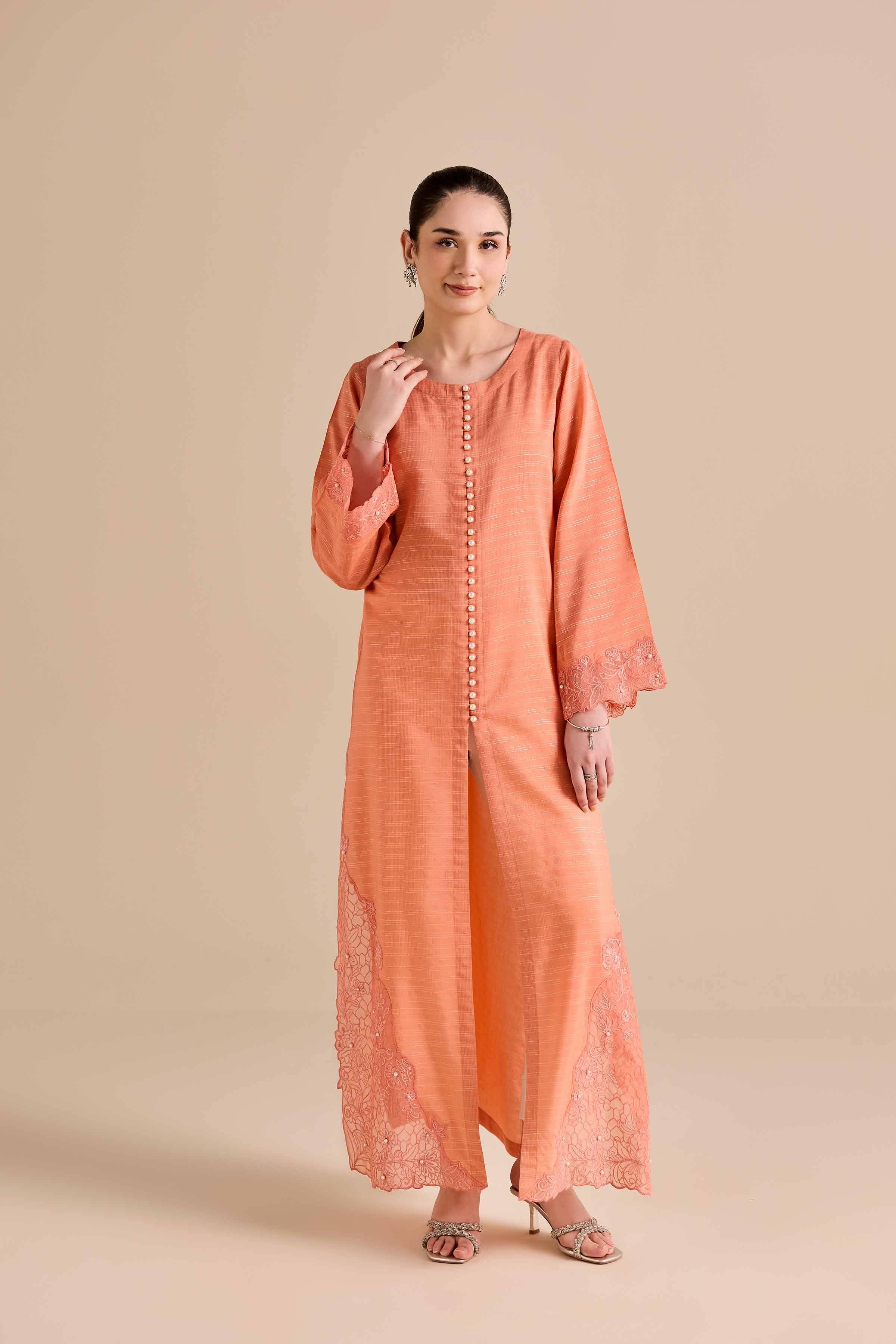 Nishat Linen UAE - Embroidered Shirt - FW25-48