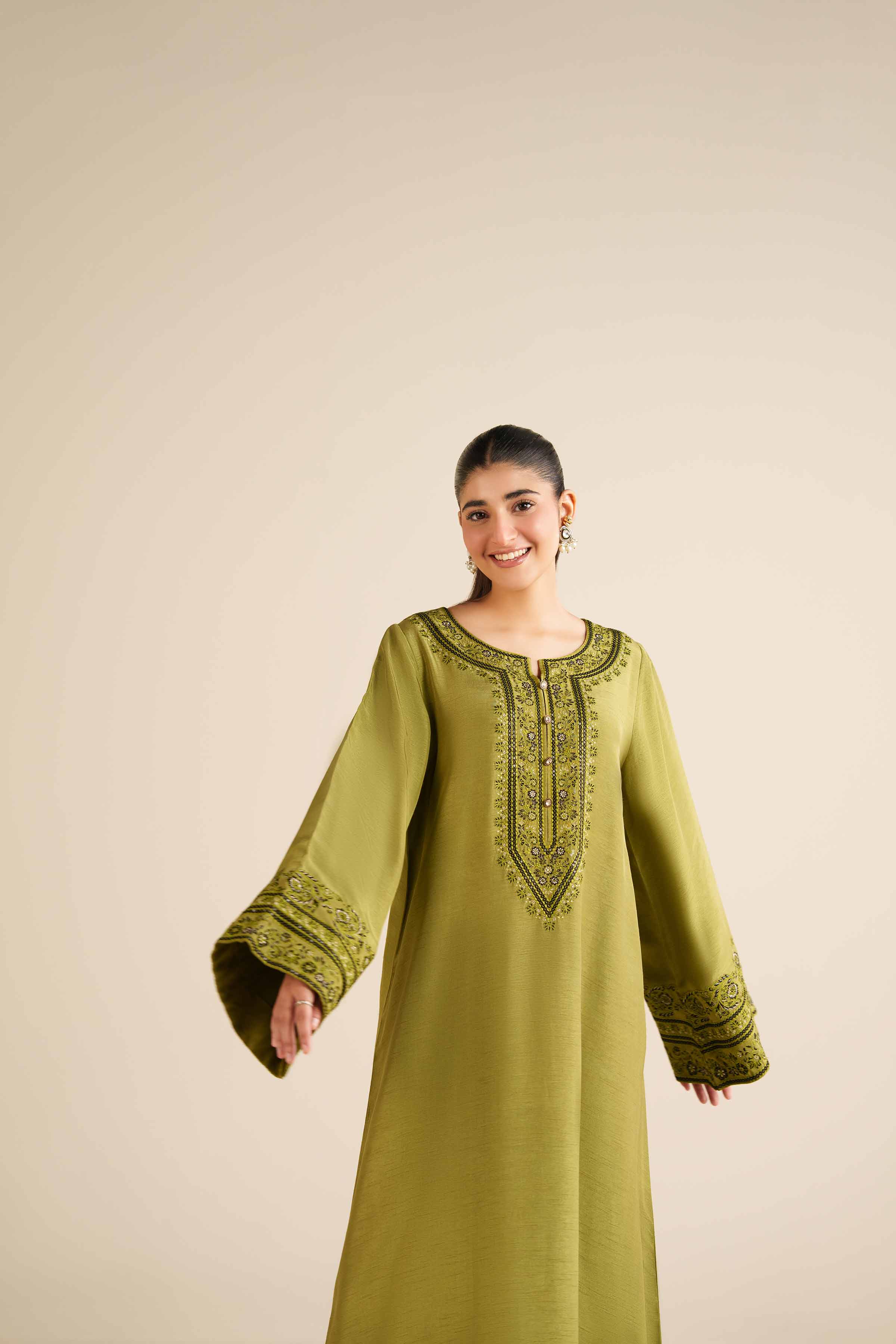 Nishat Linen UAE - Embroidered Shirt - FW25-58