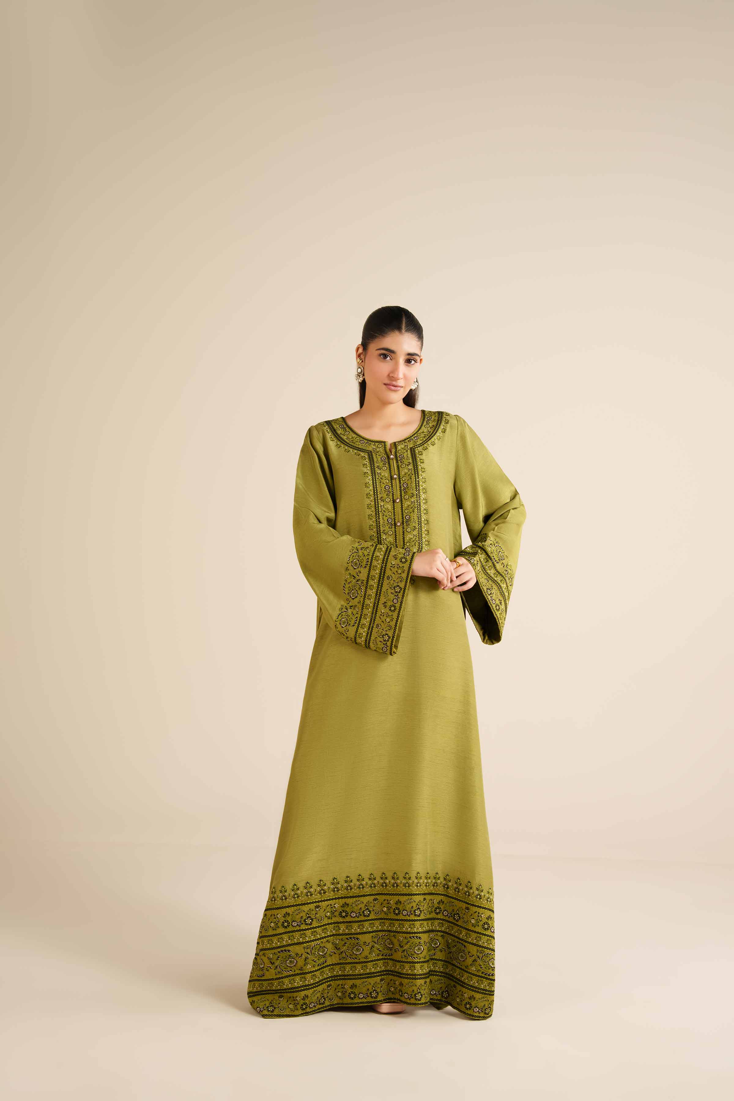 Nishat Linen UAE - Embroidered Shirt - FW25-58