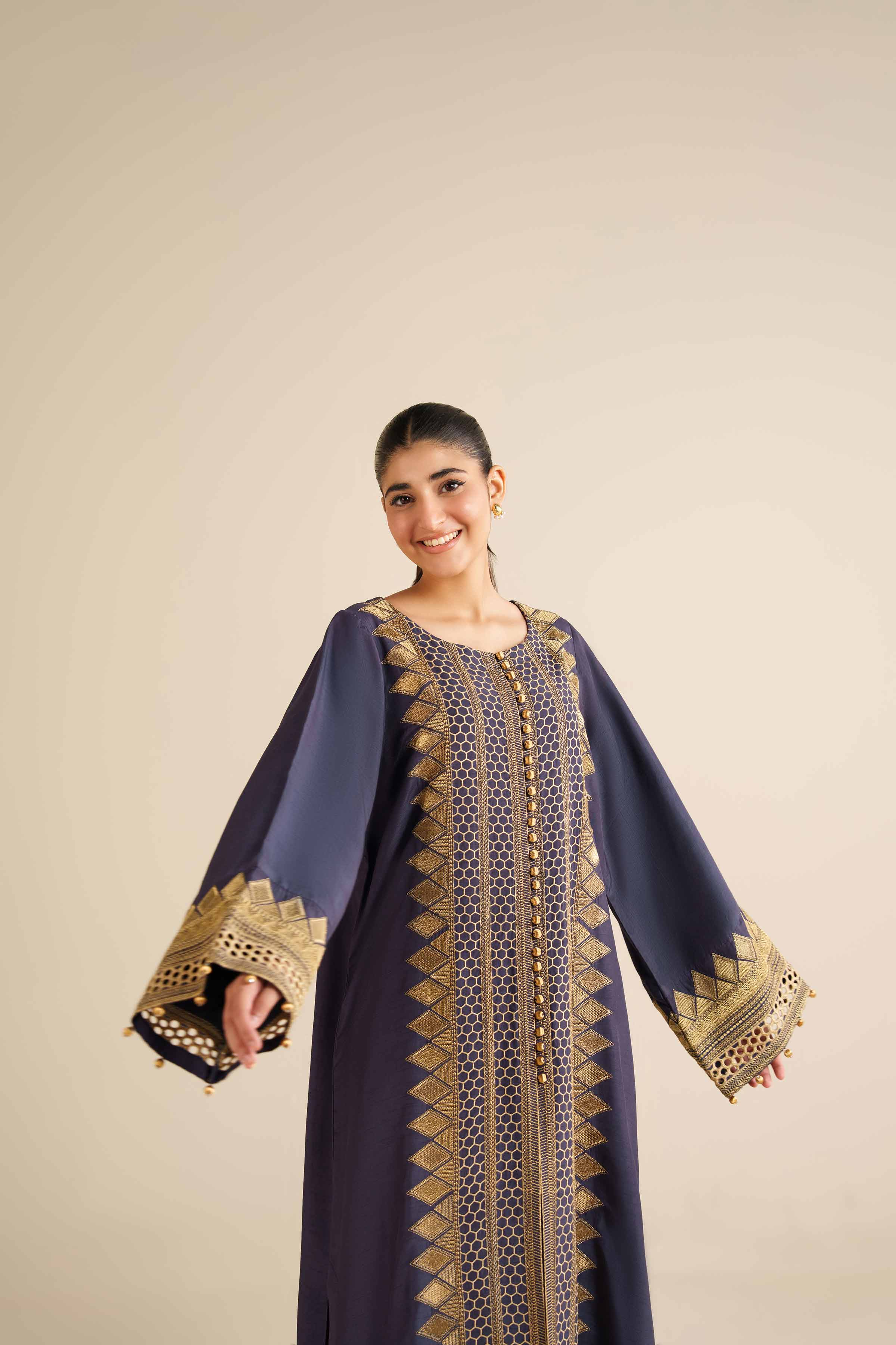 Nishat Linen UAE - Embroidered Shirt - FW25-59