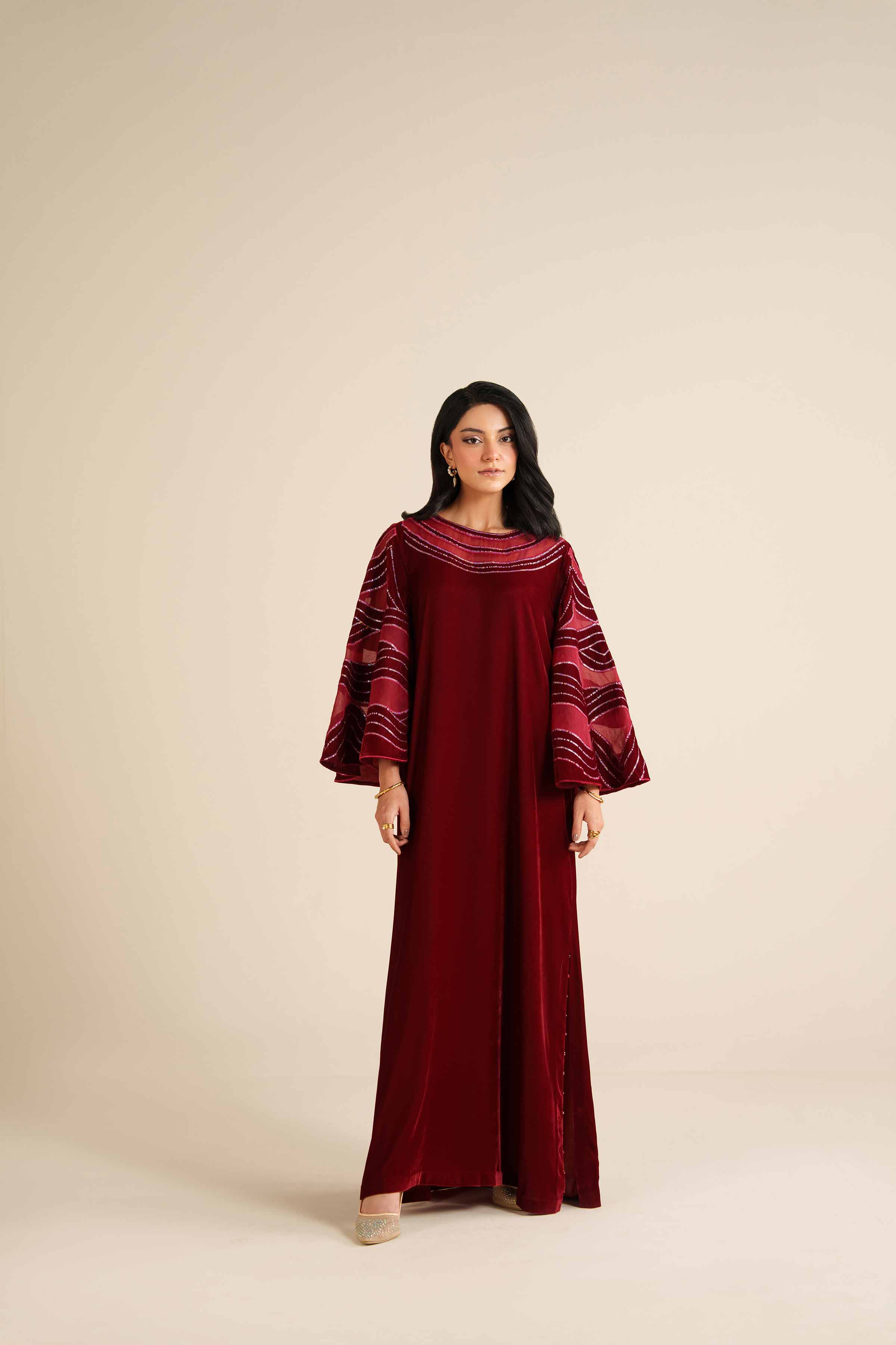 Nishat Linen UAE - Embroidered Shirt - FW25-61