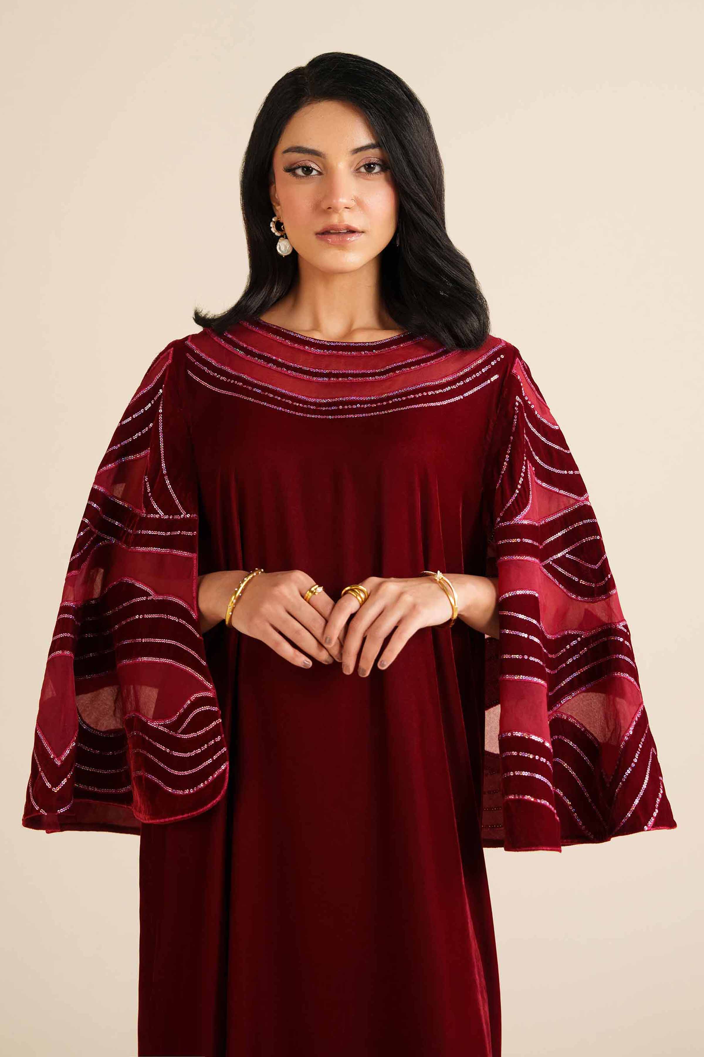 Nishat Linen UAE - Embroidered Shirt - FW25-61