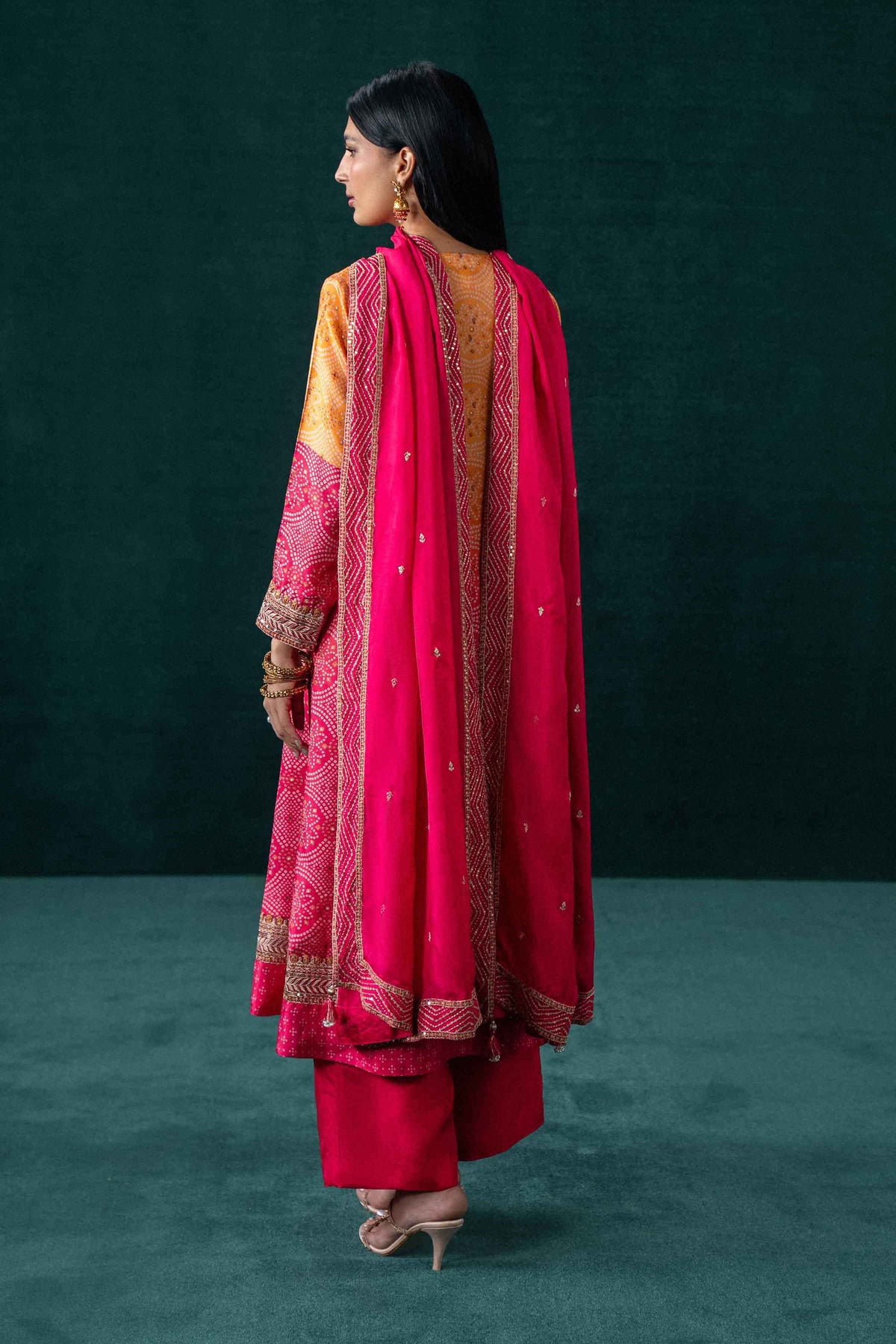 3 Piece - Printed Embroidered Suit - KBS26-09