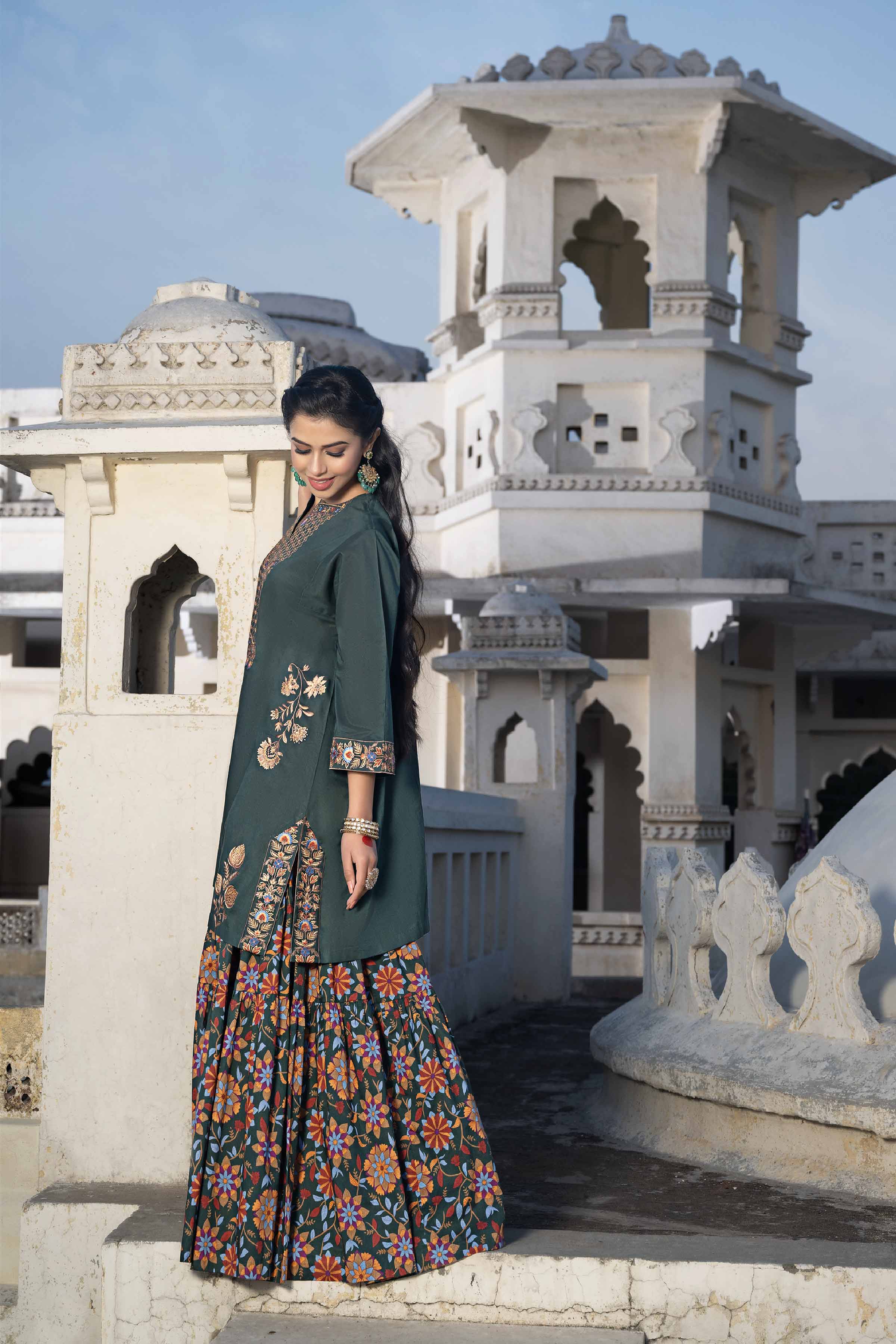 3 Piece - Embroidered Suit - KFE24-100