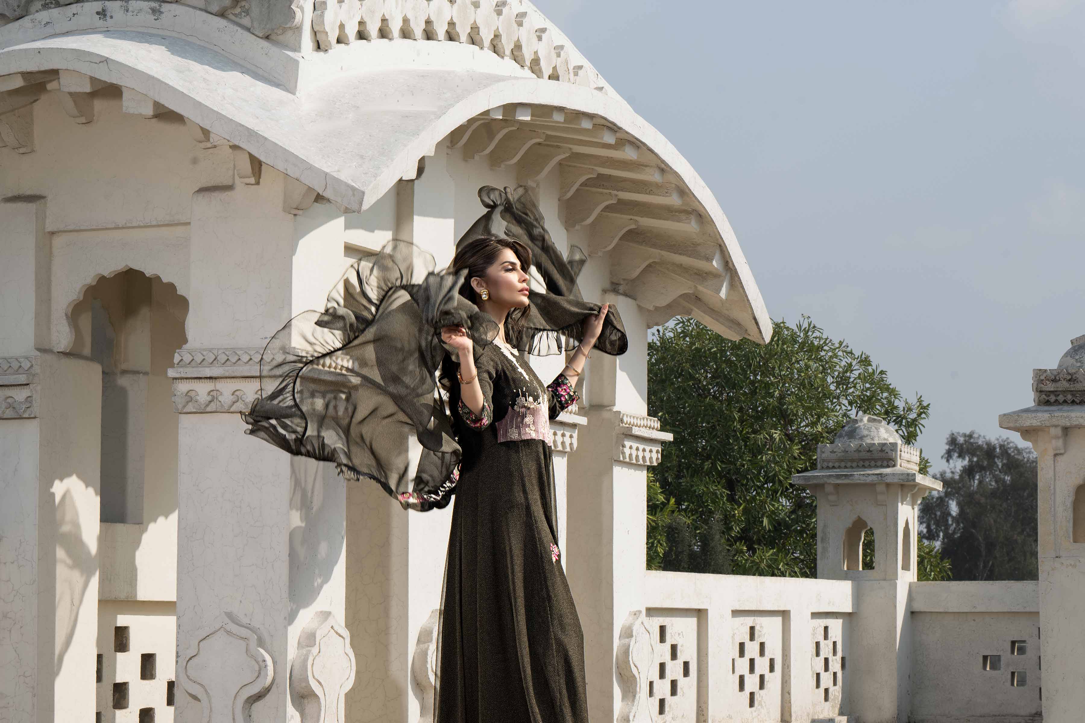 2 Piece - Printed Embroidered Suit - KFE24-114