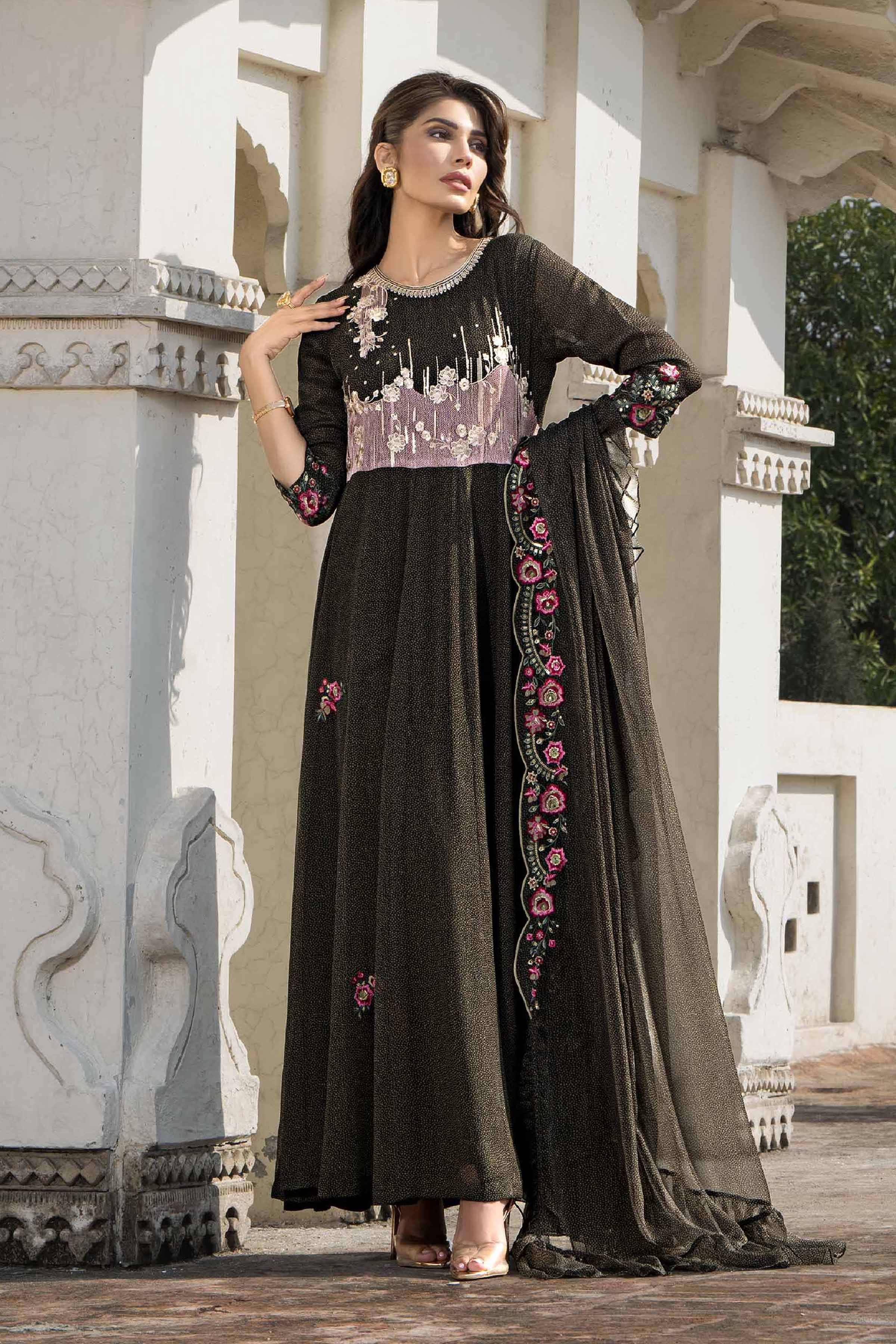 2 Piece - Printed Embroidered Suit - KFE24-114