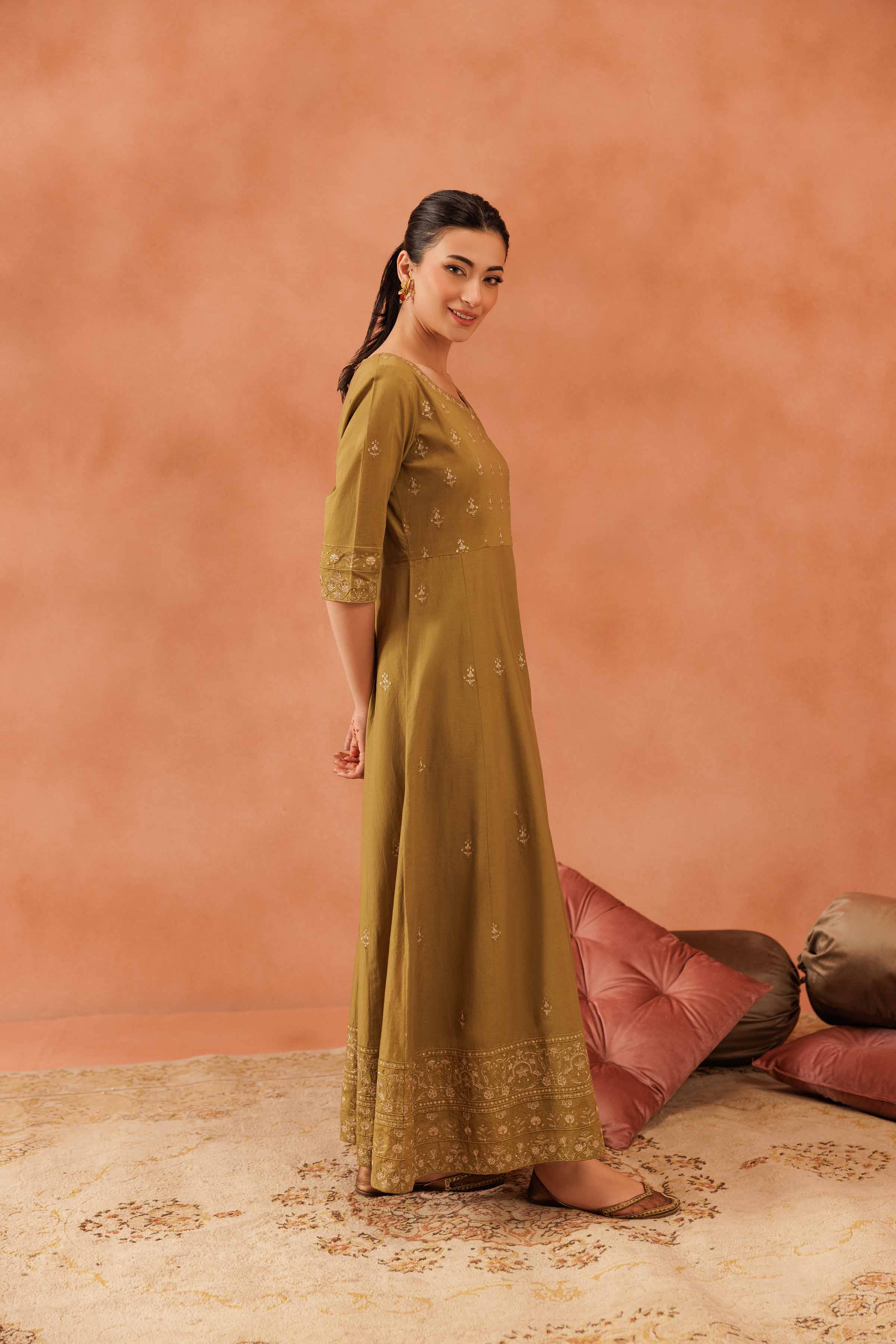 Embroidered Dress - KFE25-119