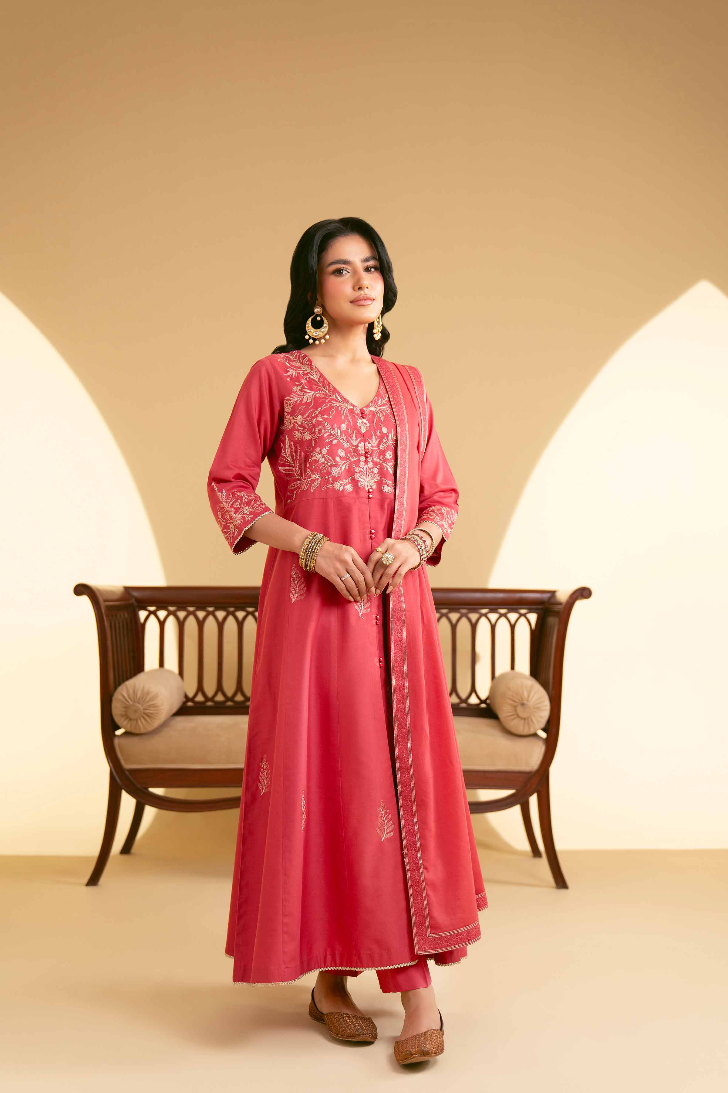 3 Piece - Embroidered Suit - KFE25-12