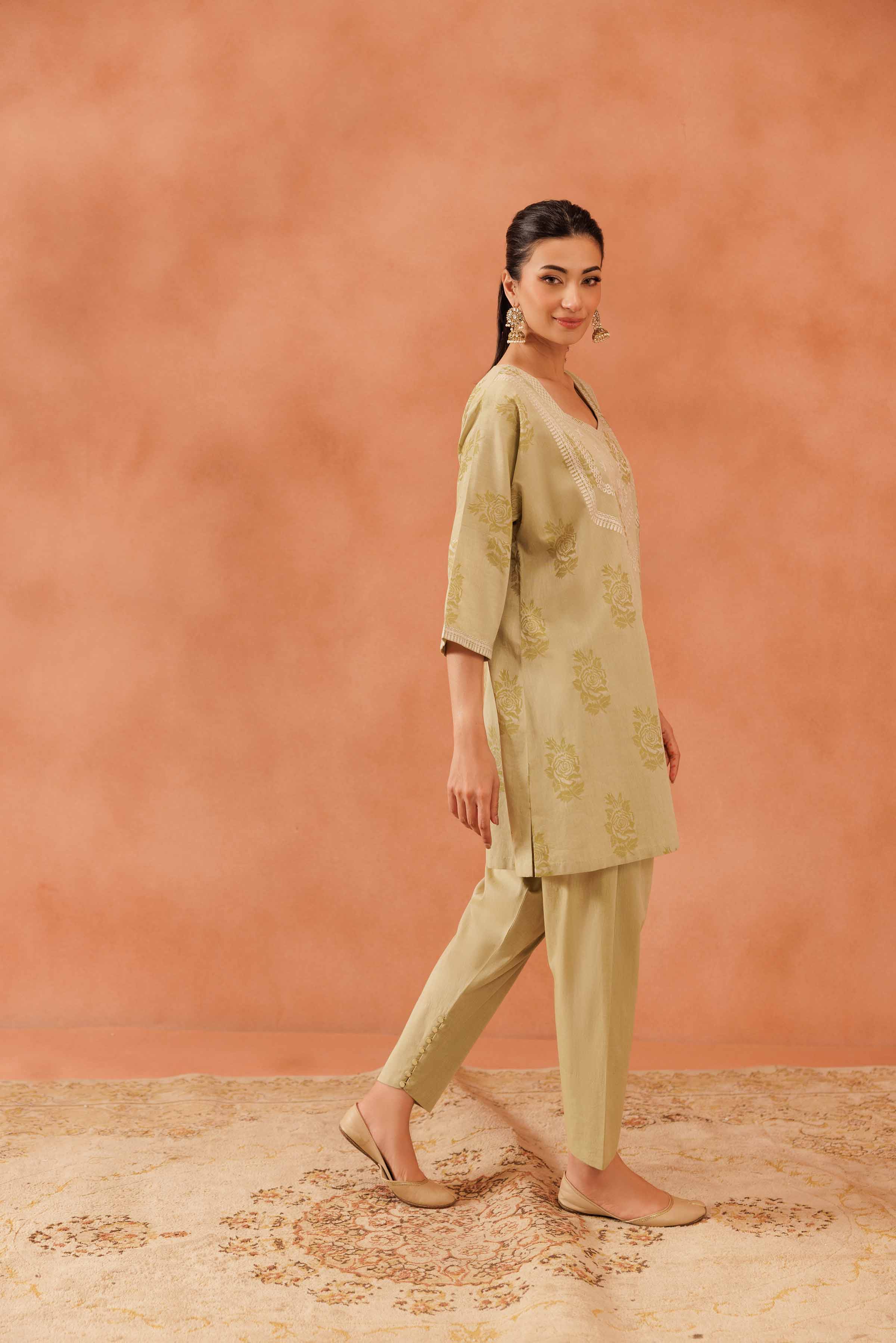 2 Piece - Embroidered Suit - KFE25-132