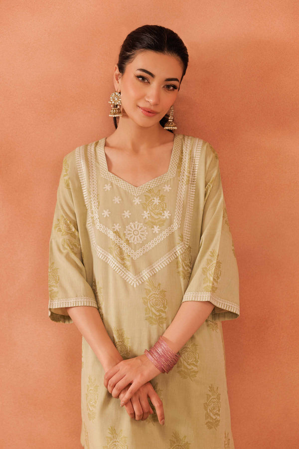 2 Piece - Embroidered Suit - KFE25-132