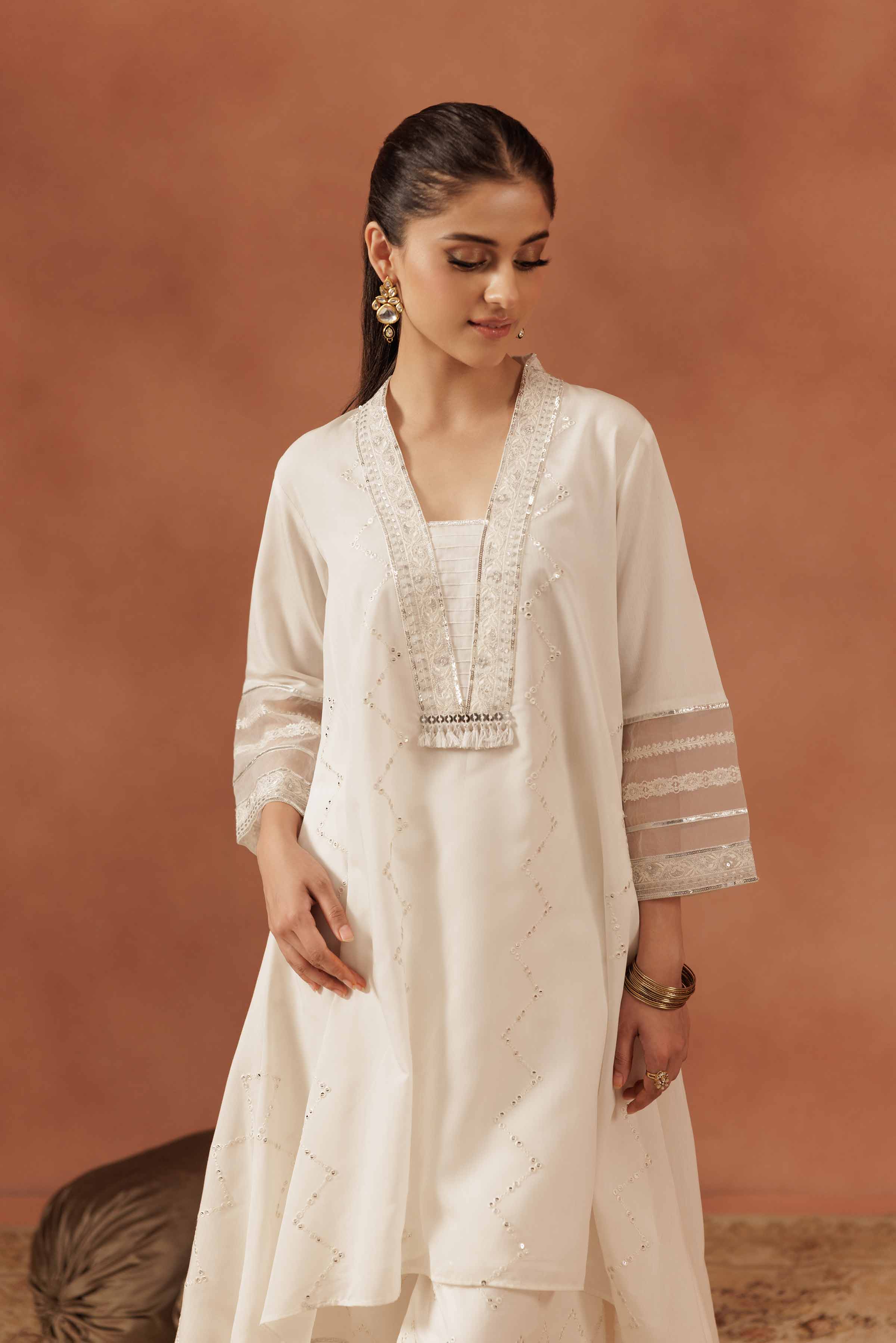 2 Piece - Embroidered Suit - KFE25-135