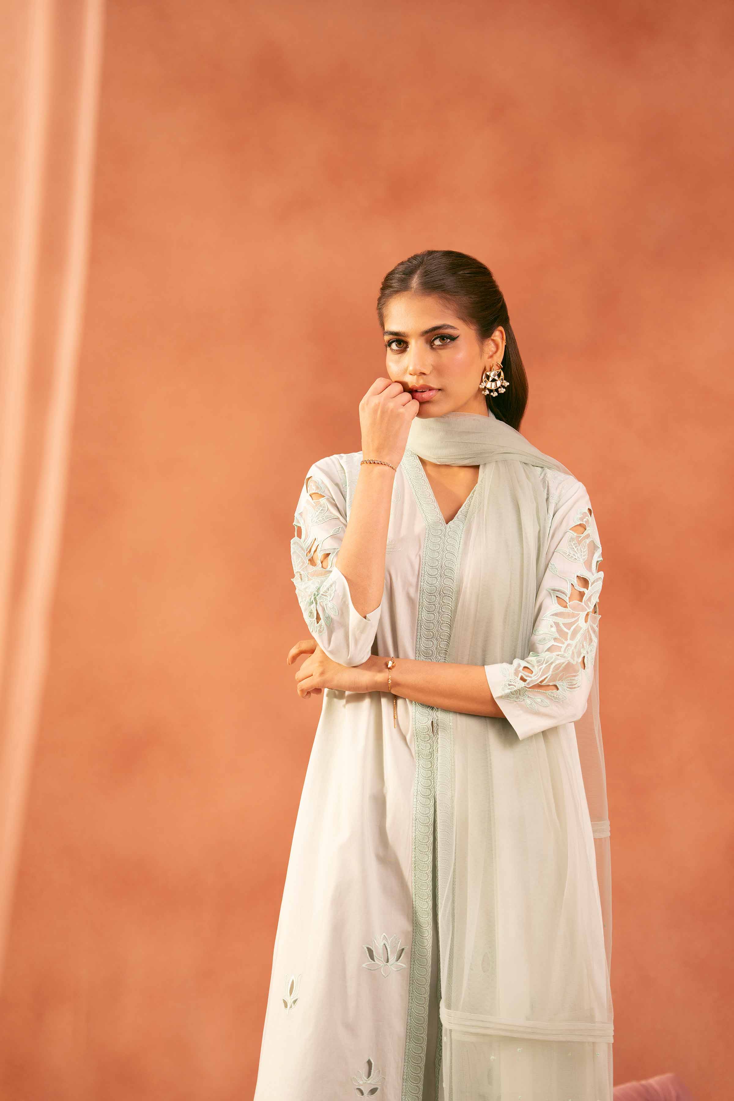 3 Piece - Embroidered Suit - KFE25-136