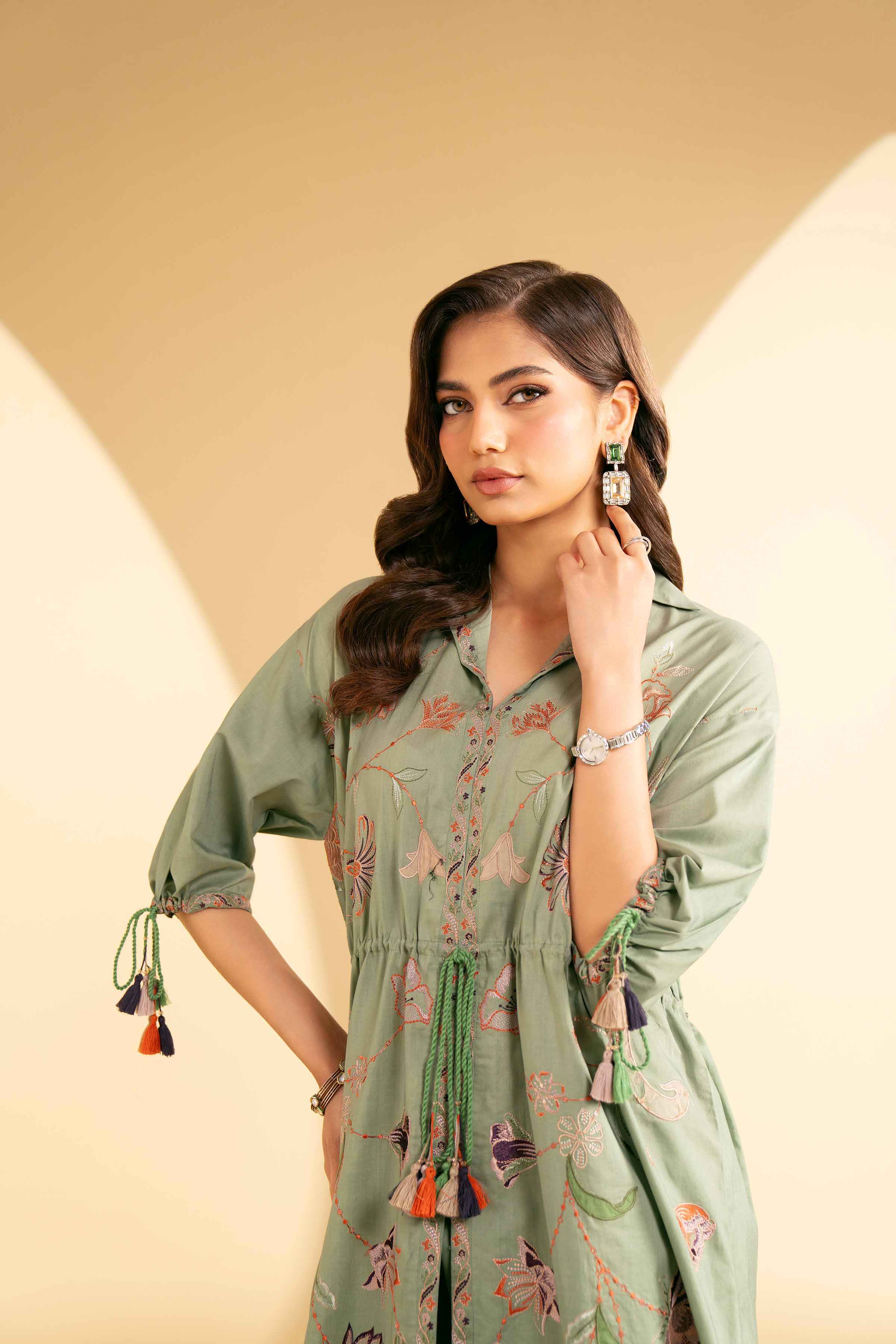 2 Piece - Embroidered Suit - KFE25-14