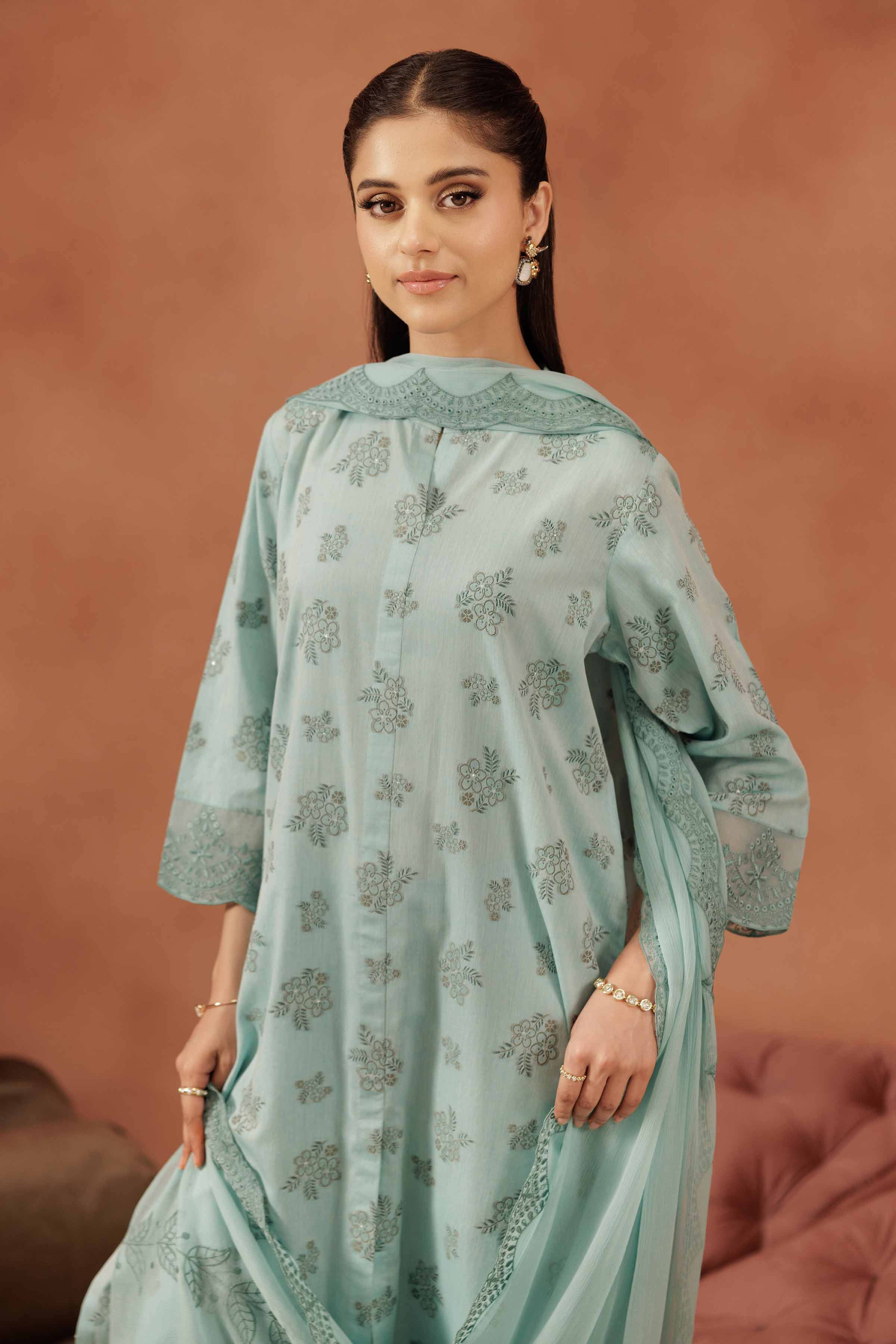 3 Piece - Embroidered Suit - KFE25-159