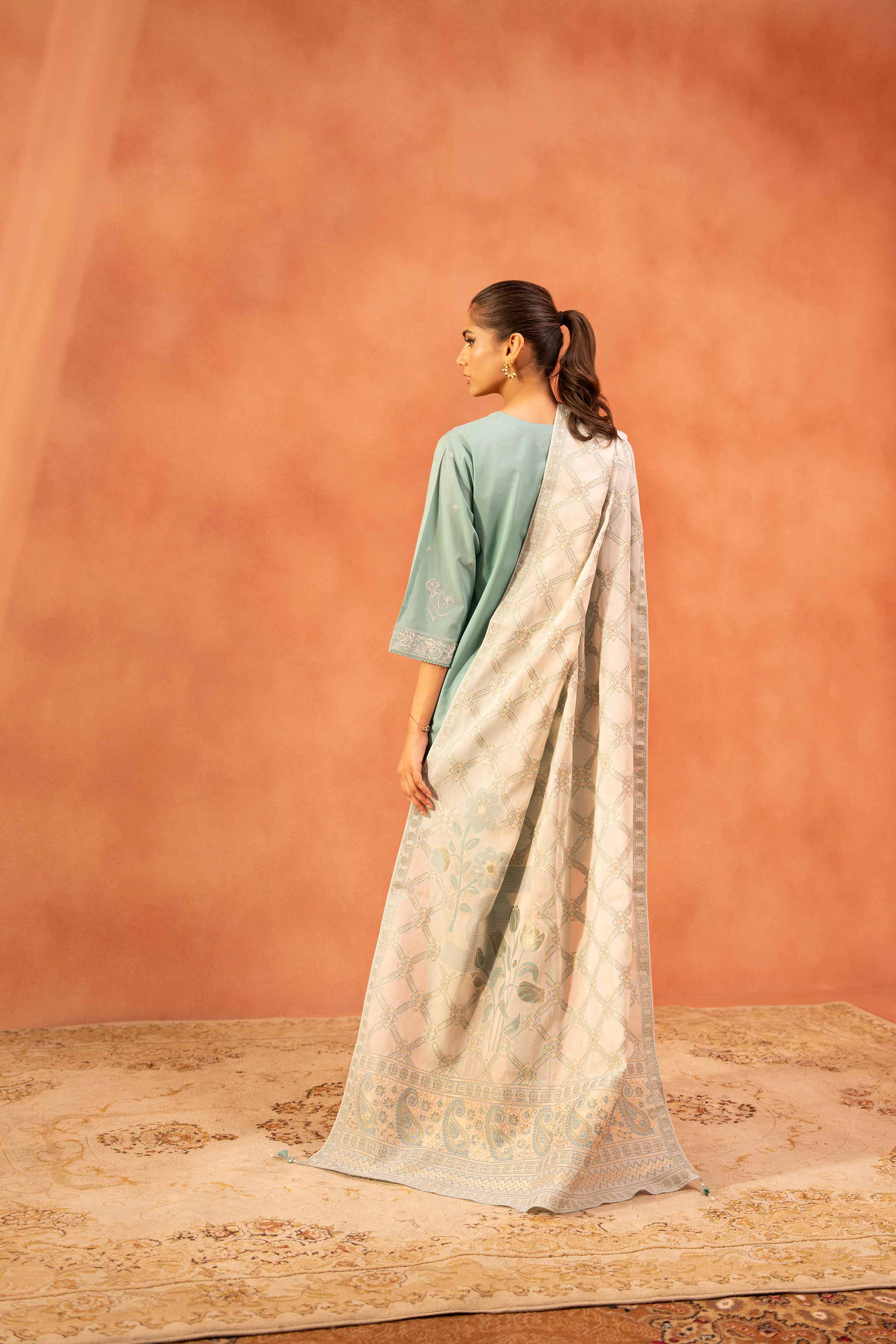 3 Piece - Embroidered Suit - KFE25-175