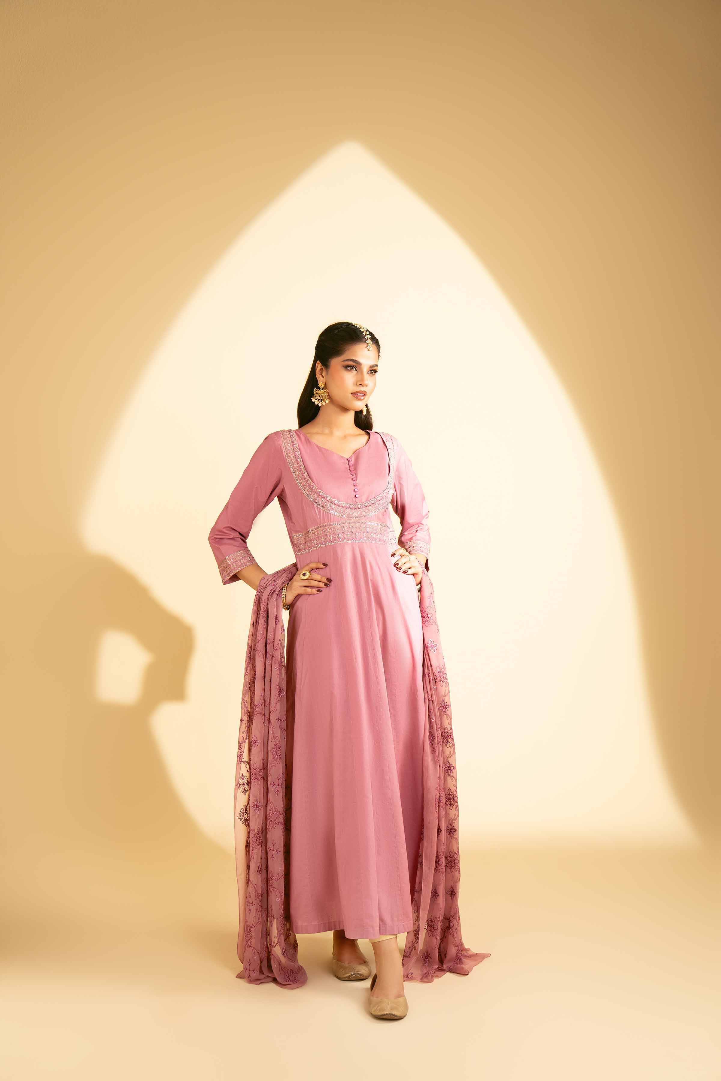 2 Piece - Embroidered Suit - KFE25-18