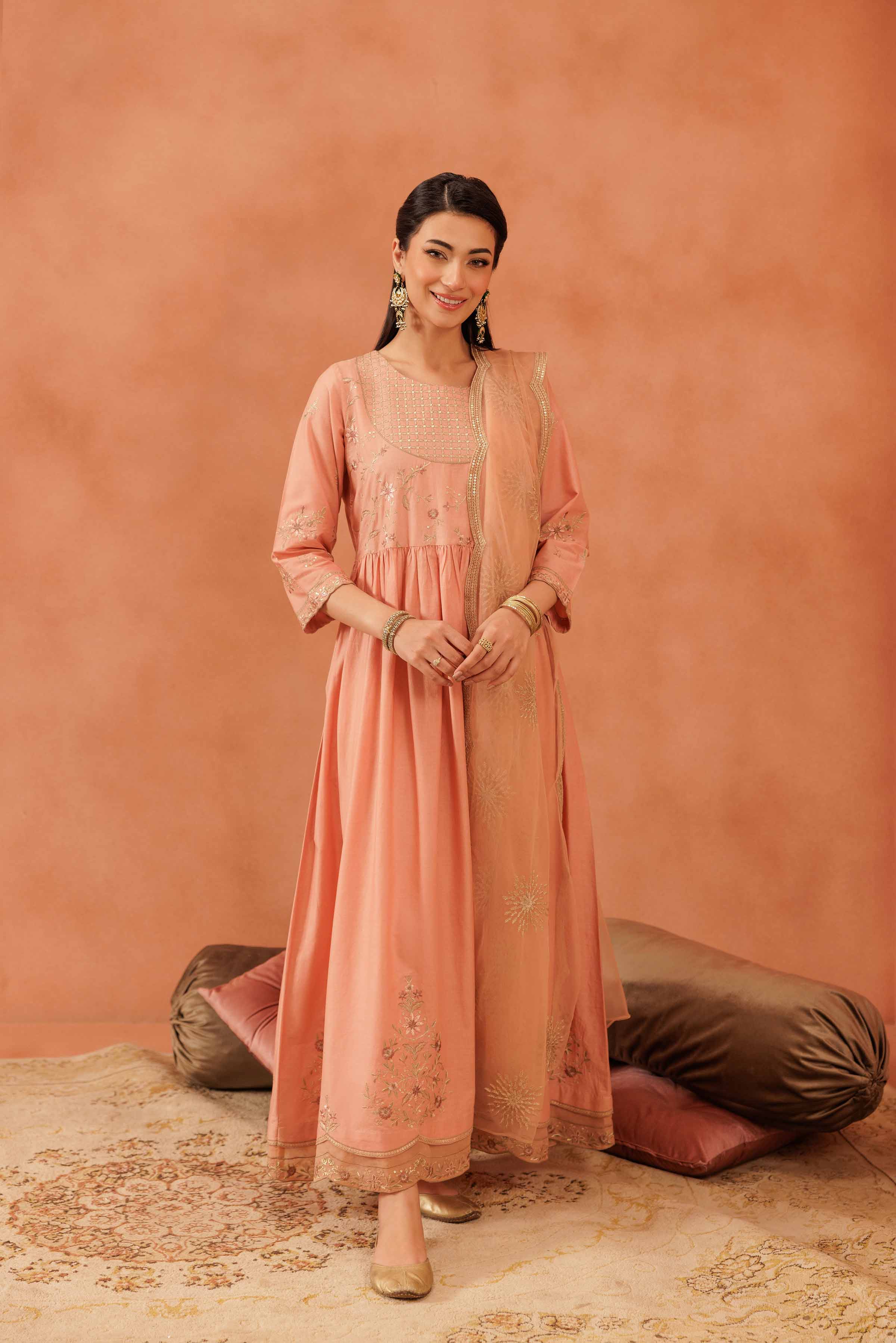 2 Piece - Embroidered Suit - KFE25-36