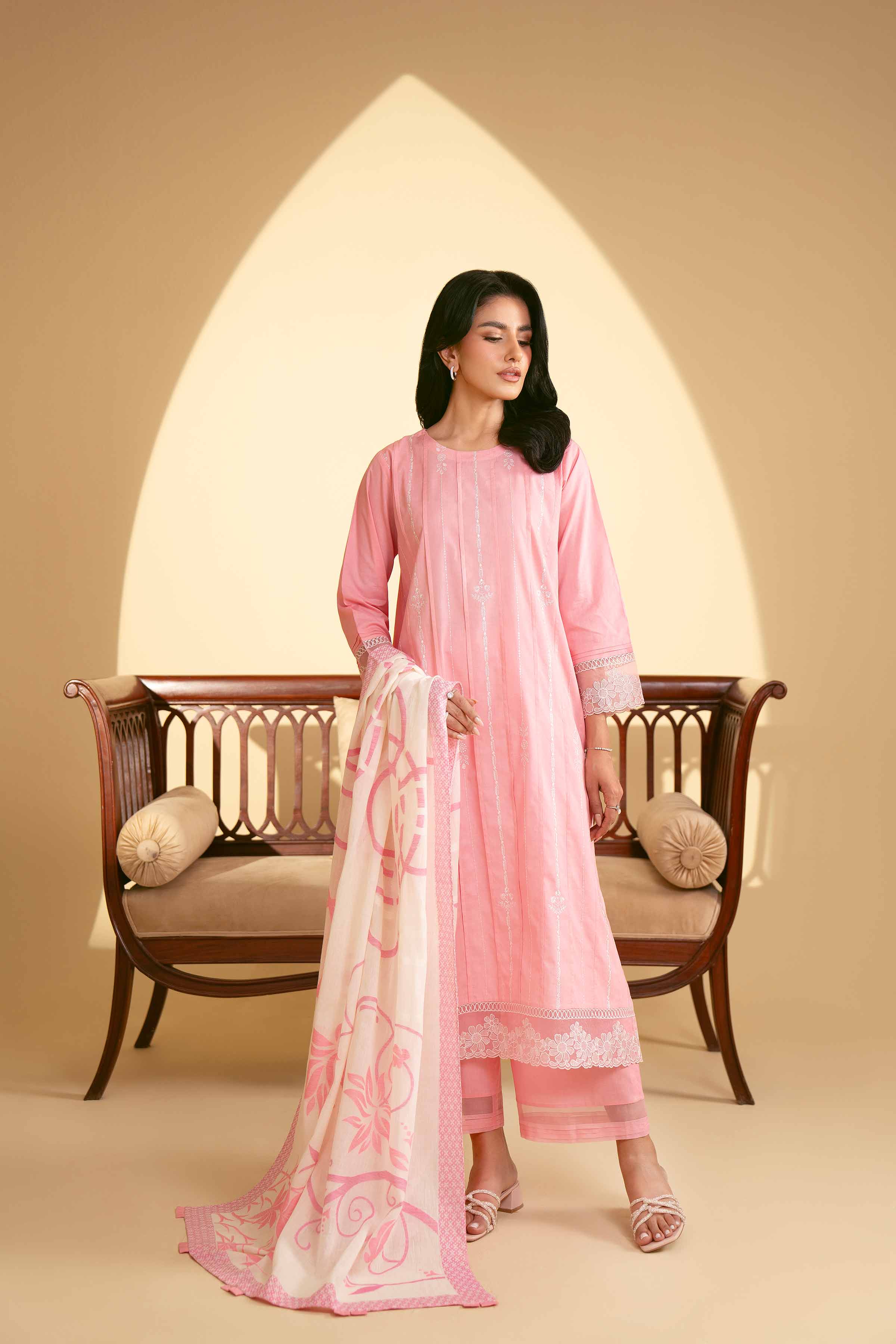 3 Piece - Embroidered Suit - KFE25-38