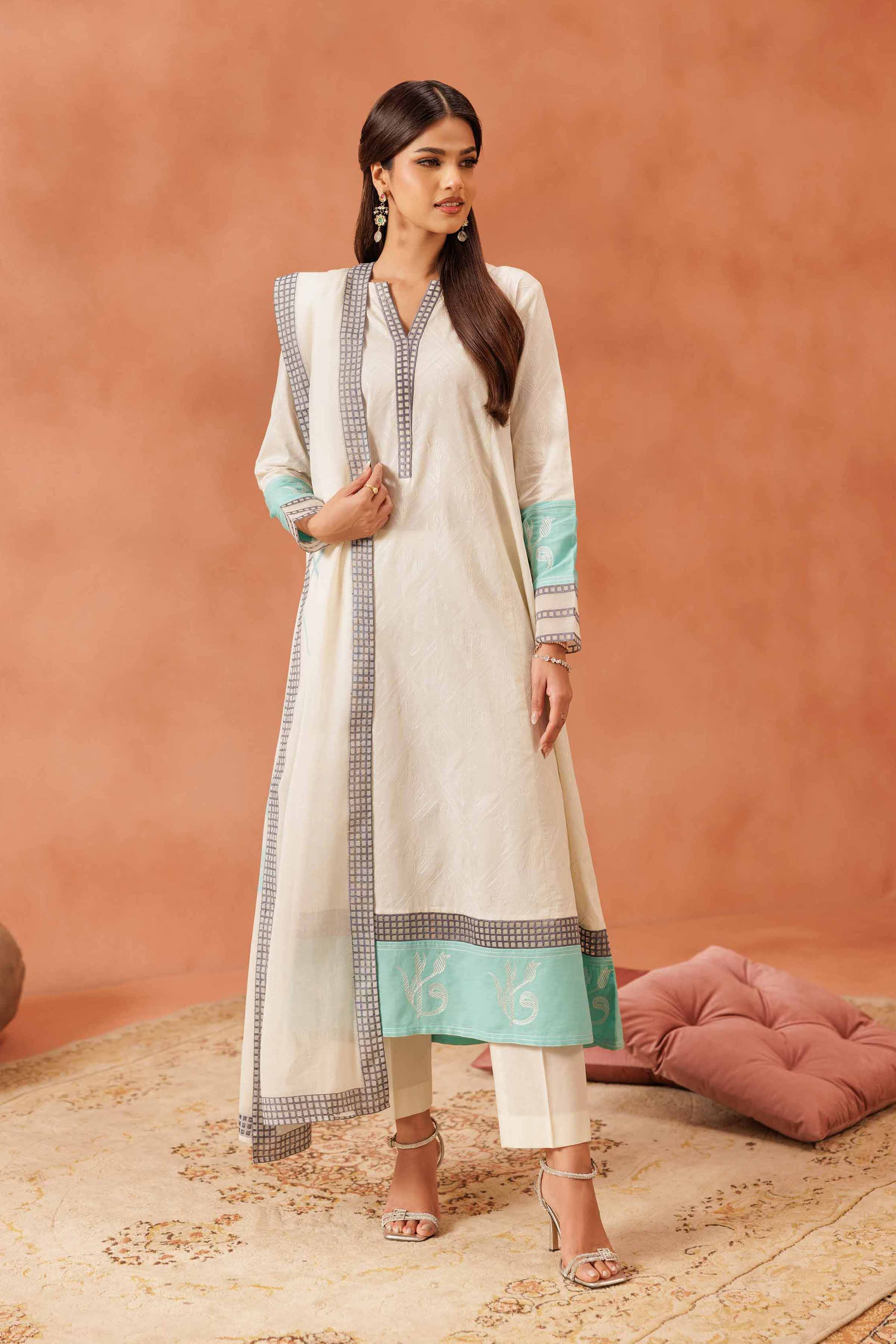 3 Piece - Embroidered Suit - KFE25-67