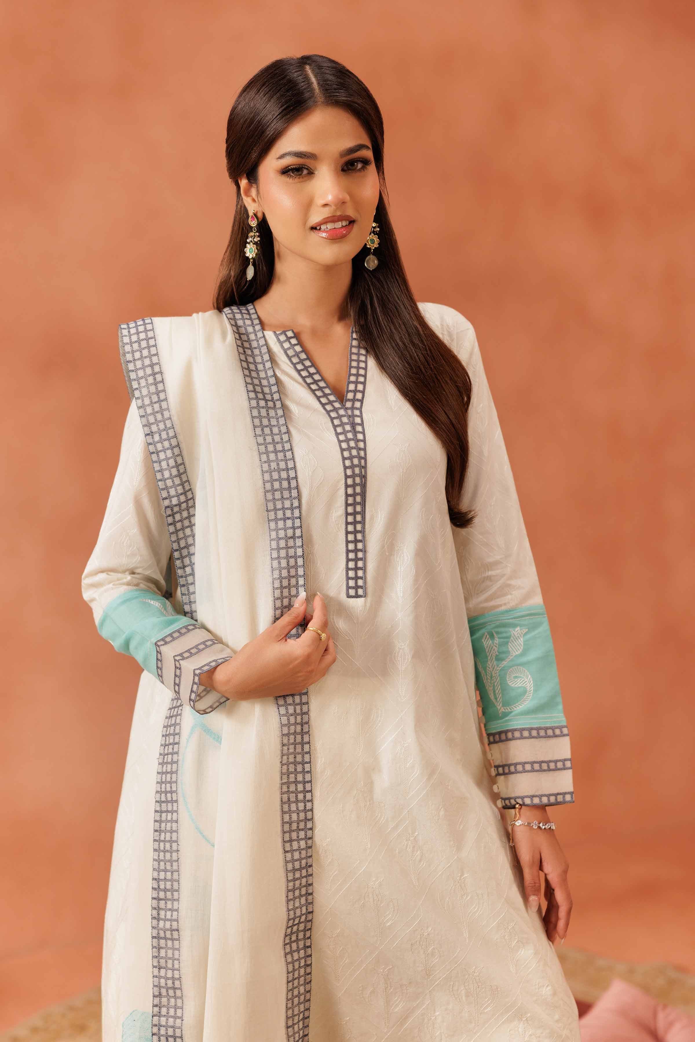 3 Piece - Embroidered Suit - KFE25-67