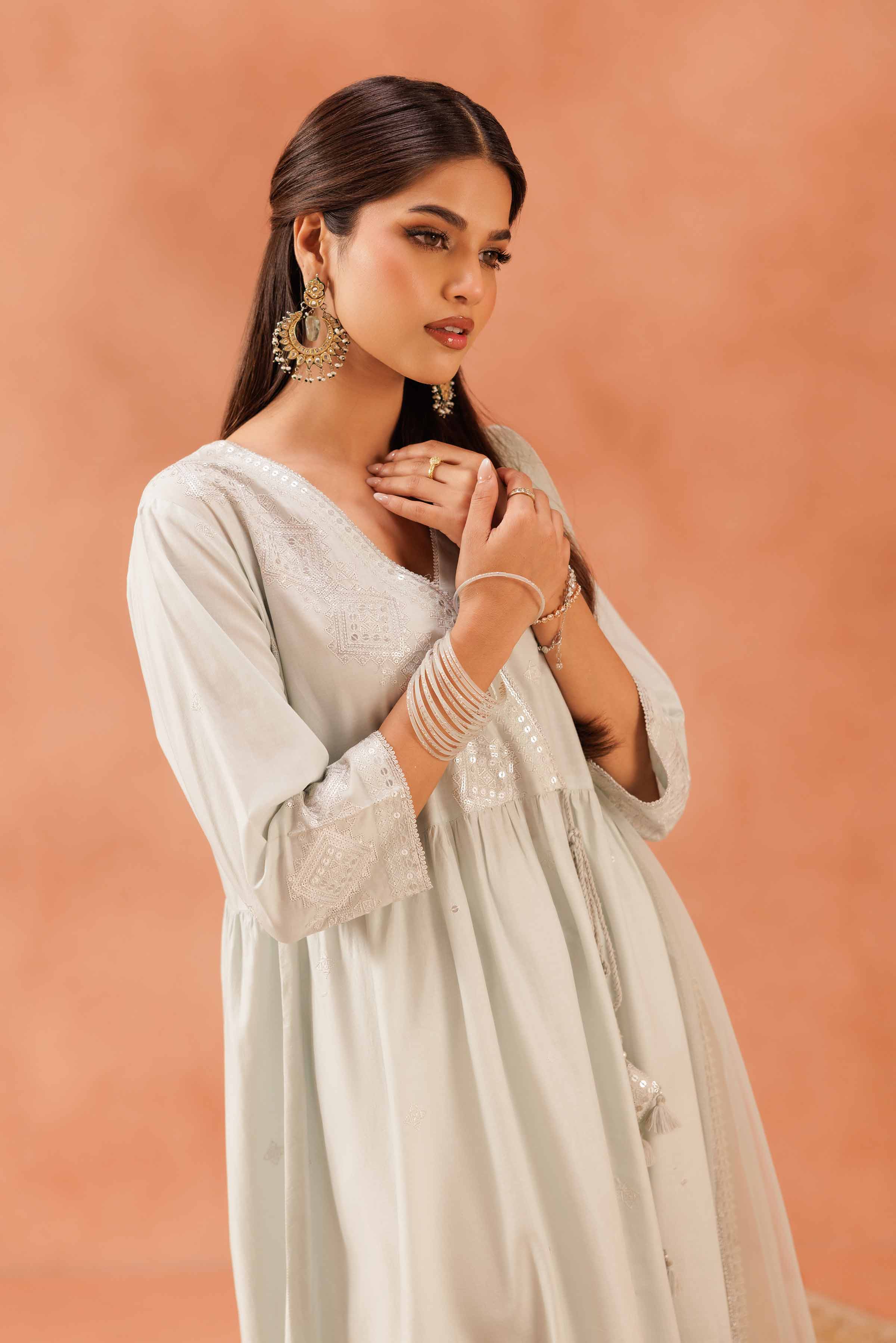 2 Piece - Embroidered Suit - KFE25-68