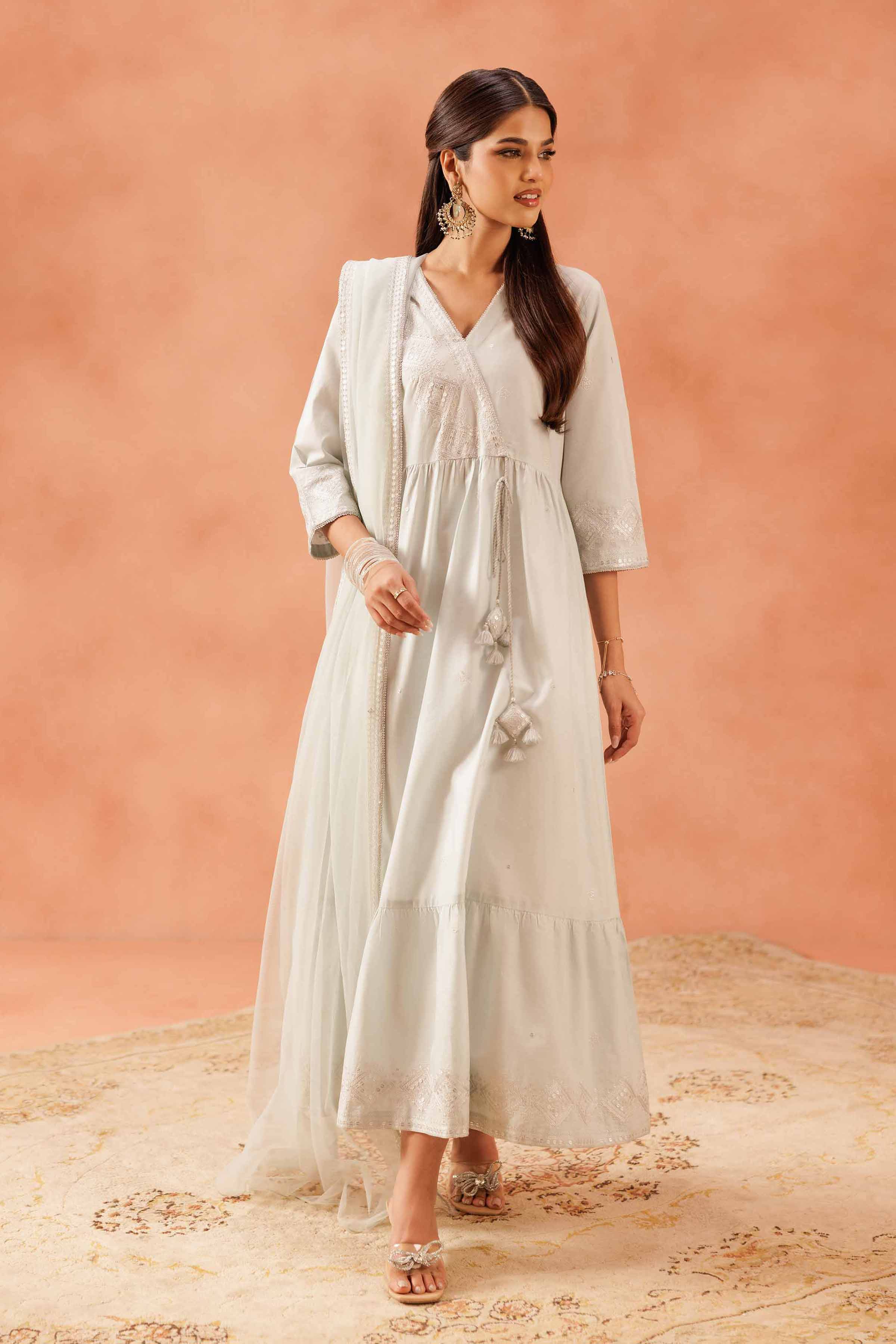 2 Piece - Embroidered Suit - KFE25-68