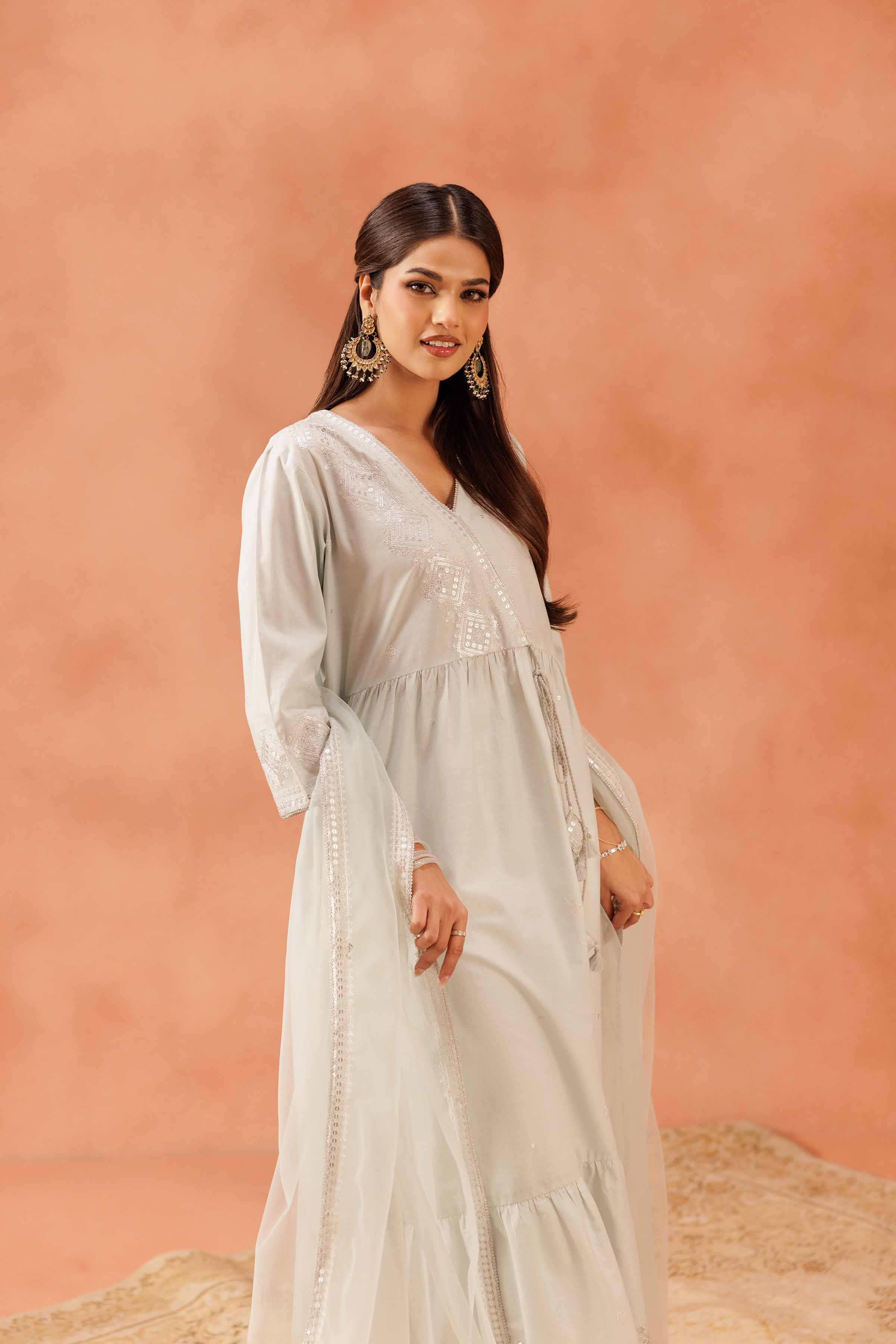 2 Piece - Embroidered Suit - KFE25-68