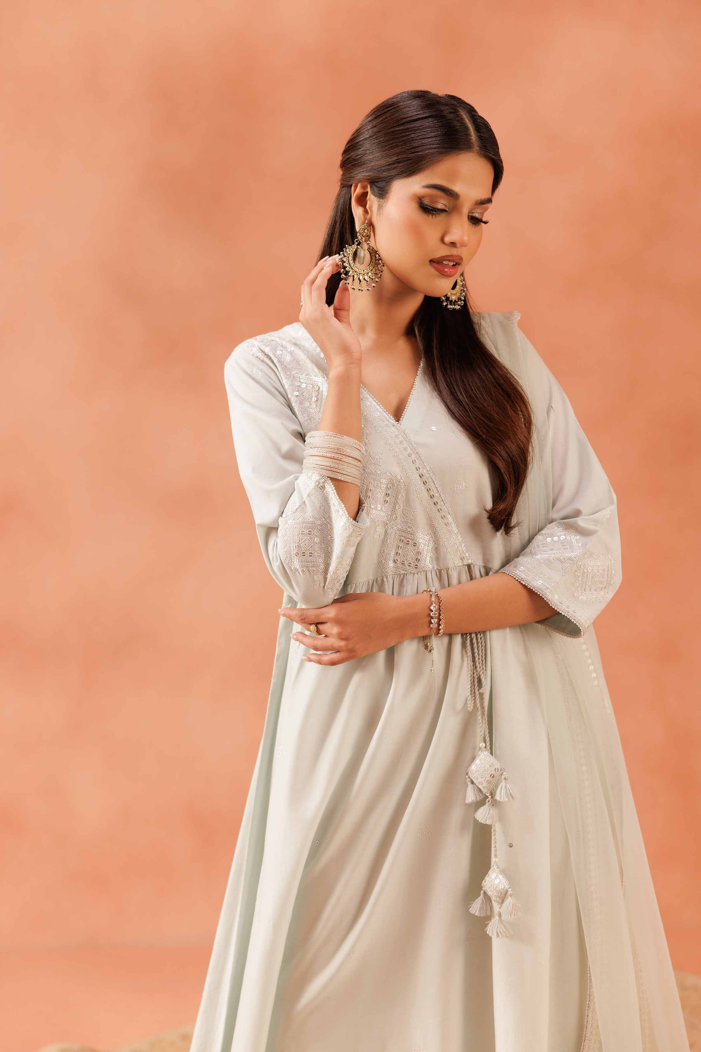 2 Piece - Embroidered Suit - KFE25-68