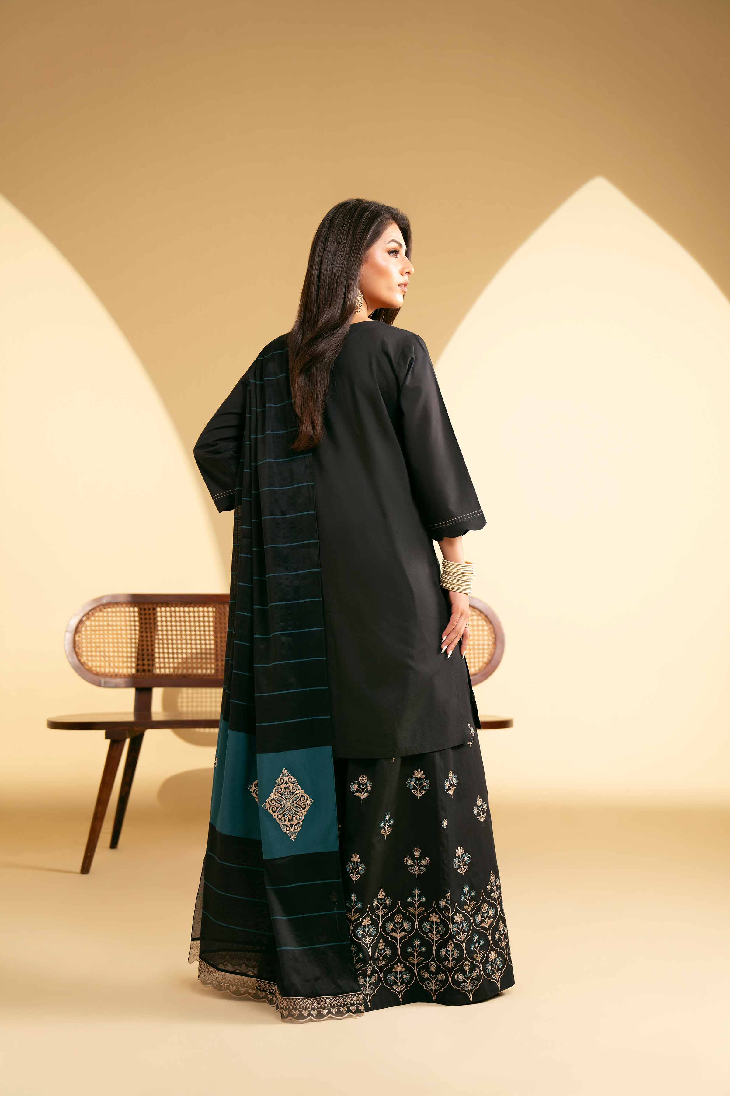 3 Piece - Embroidered Suit - KFE25-71