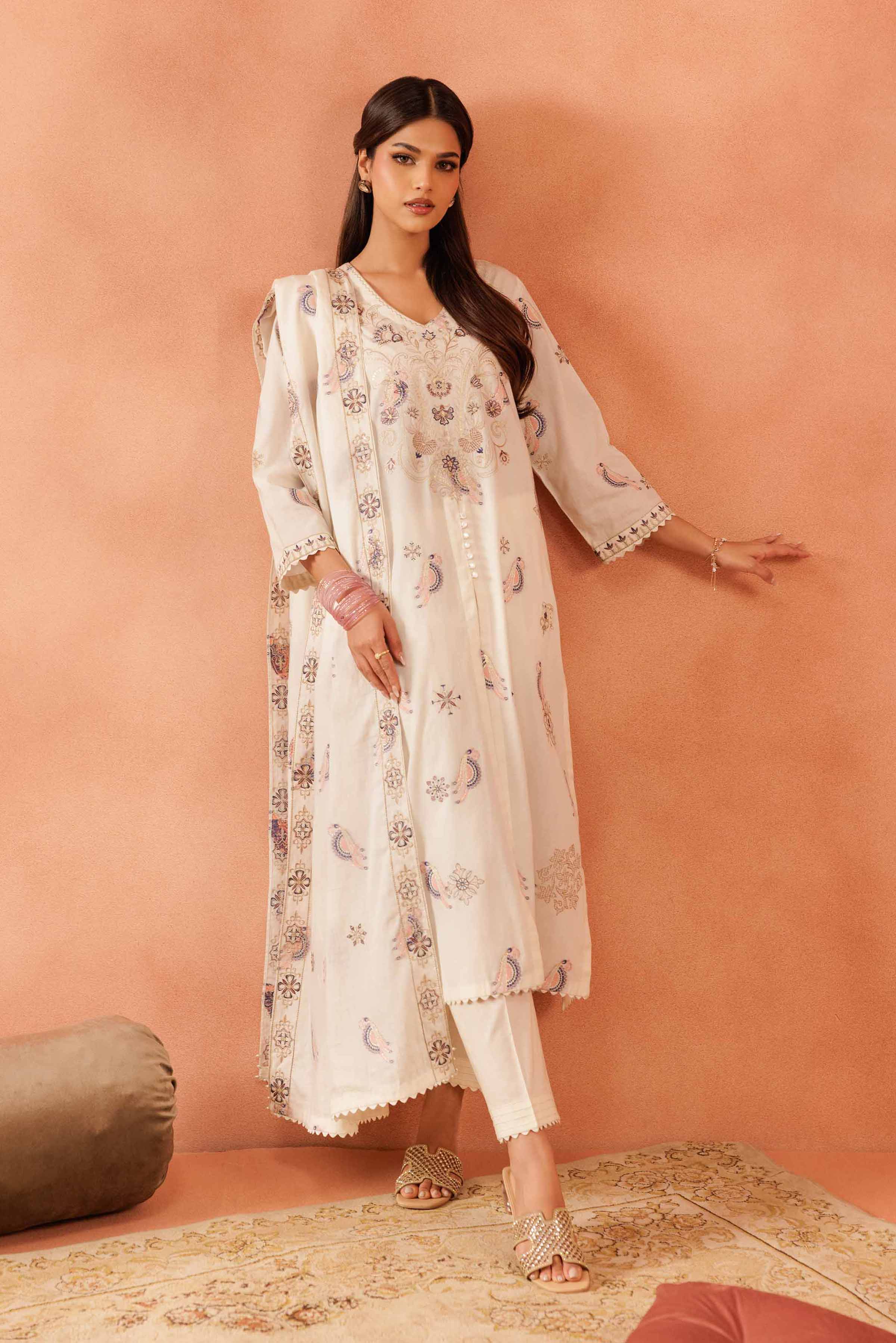 3 Piece - Embroidered Suit - KFE25-74