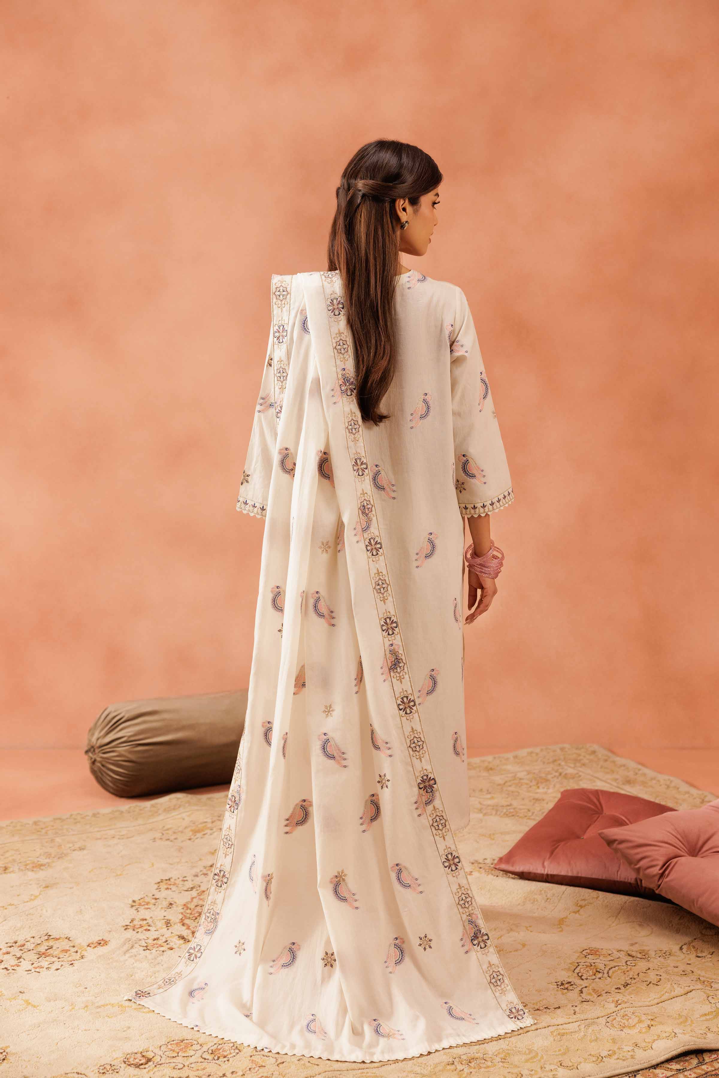 3 Piece - Embroidered Suit - KFE25-74