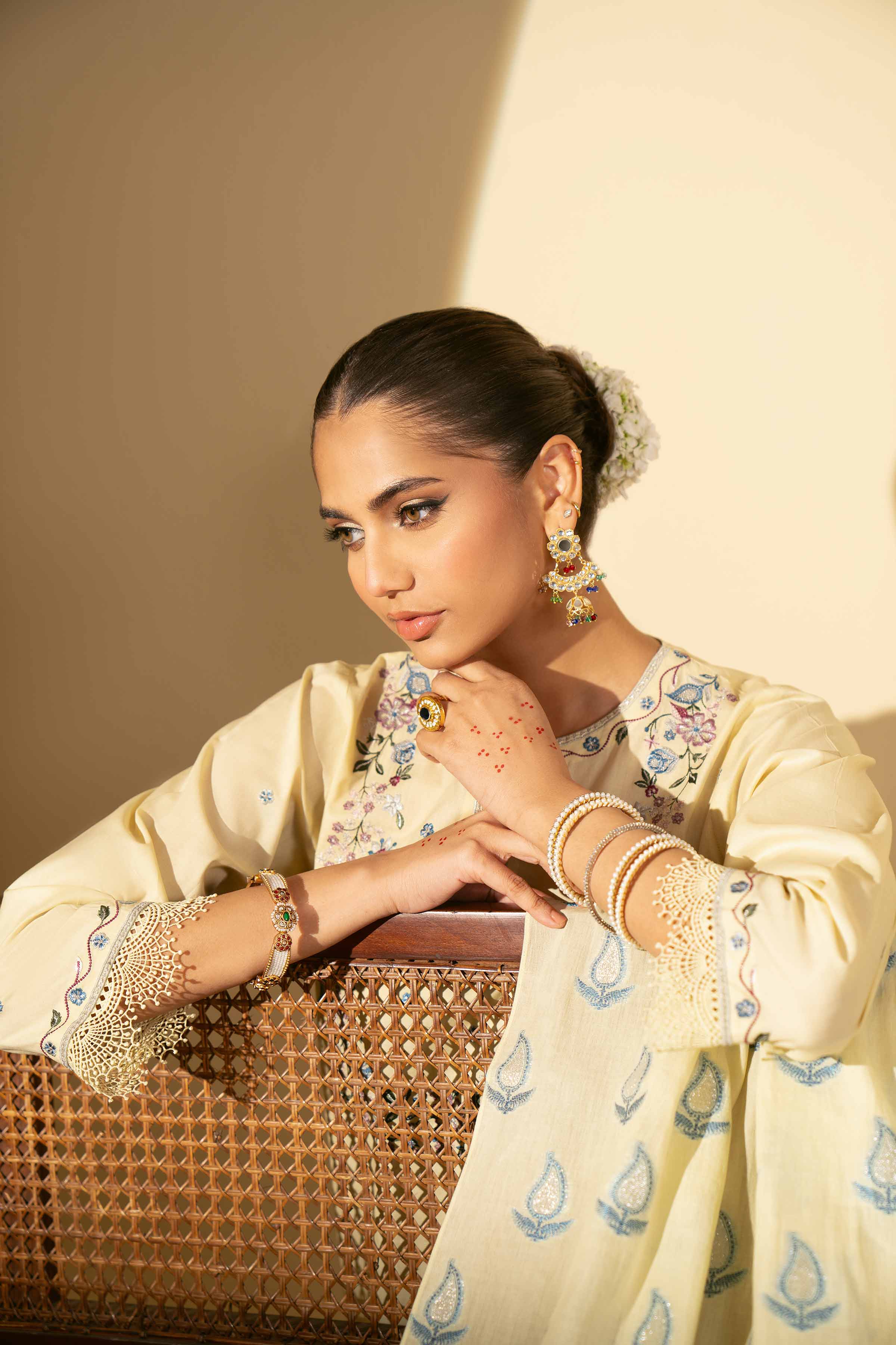 3 Piece -Embroidered Suit - KFE25-76