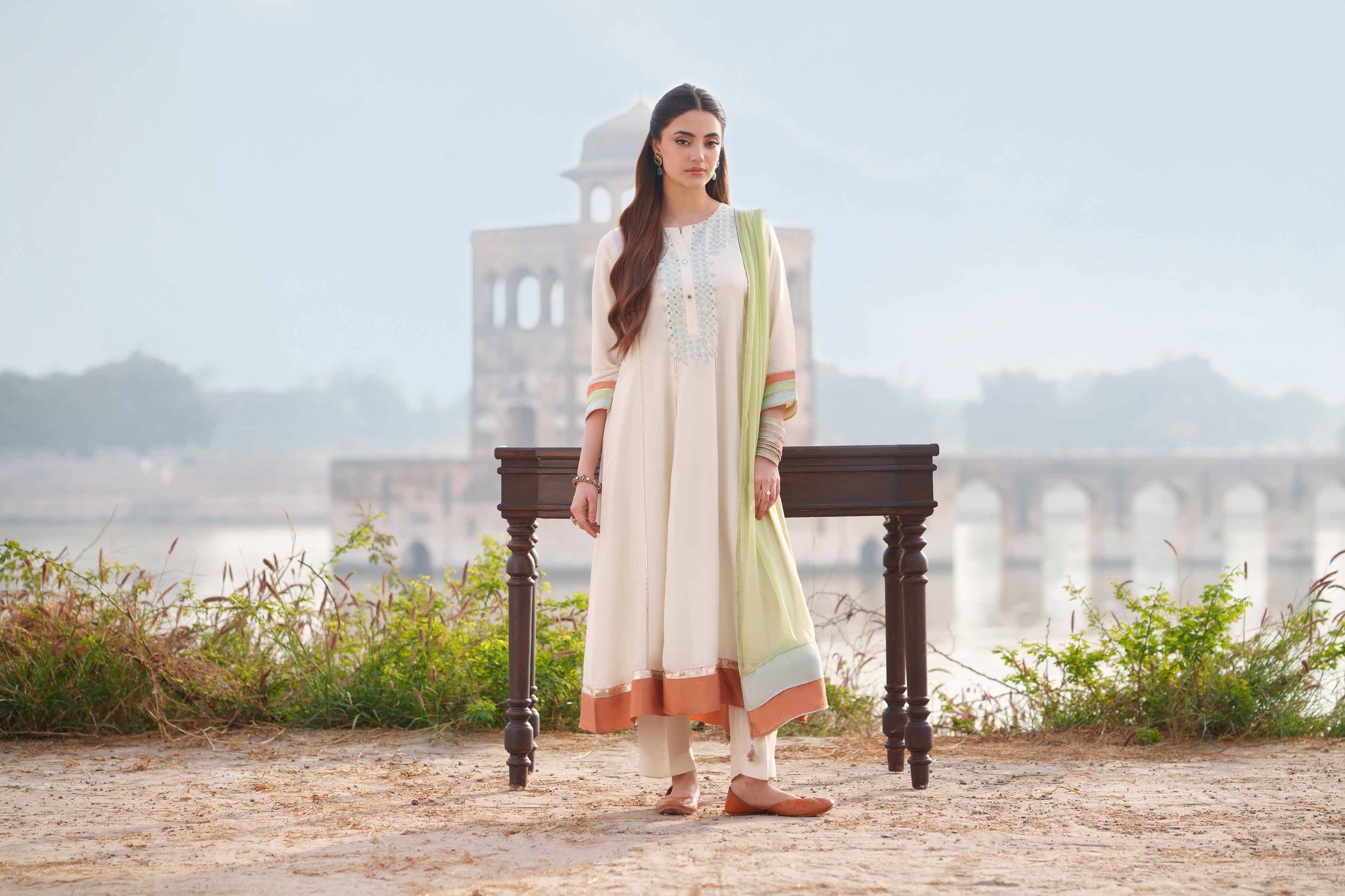 3 Piece - Embroidered Suit - KFE26-103