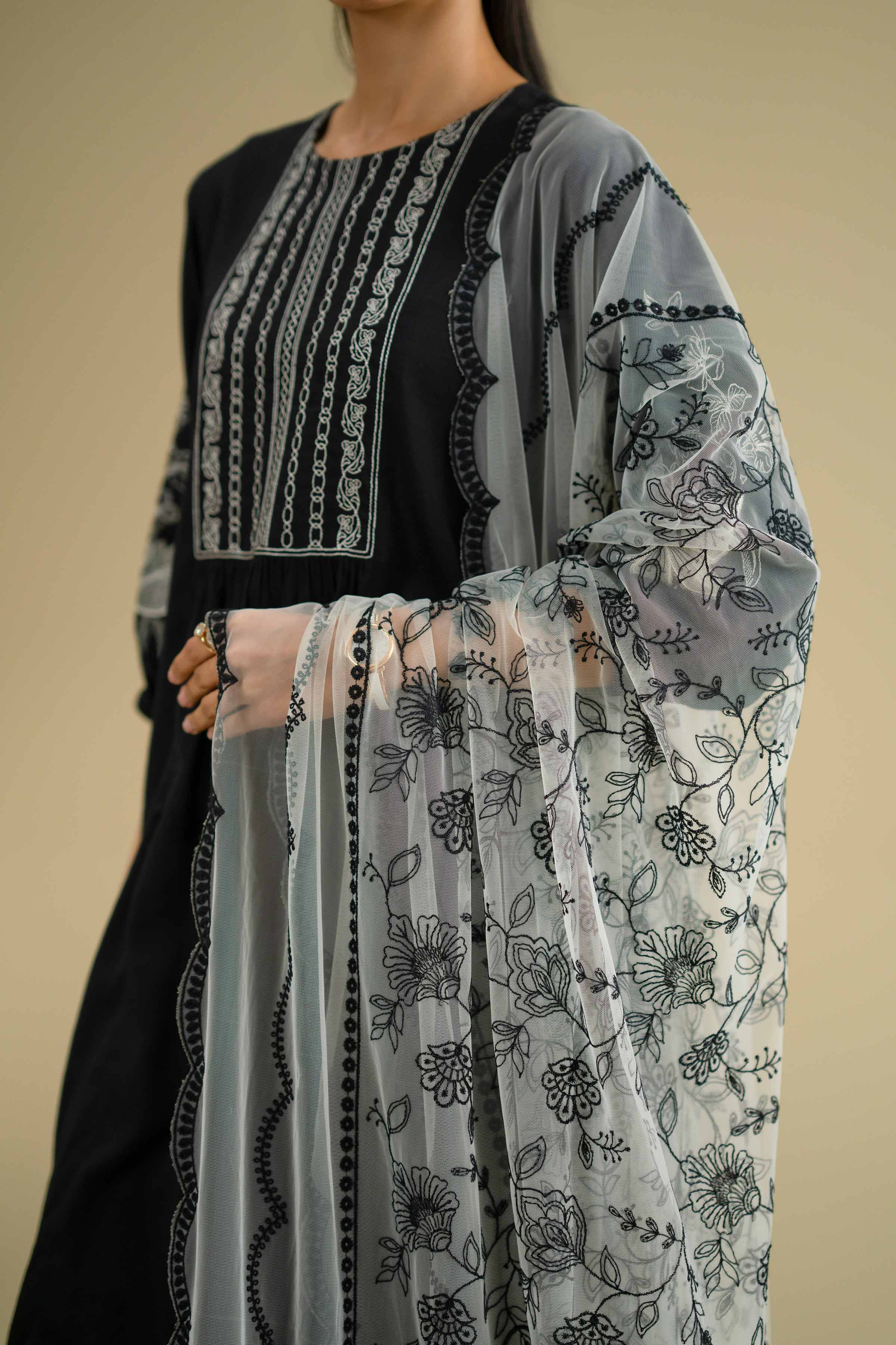 Embroidered Dupatta - KFE26-123