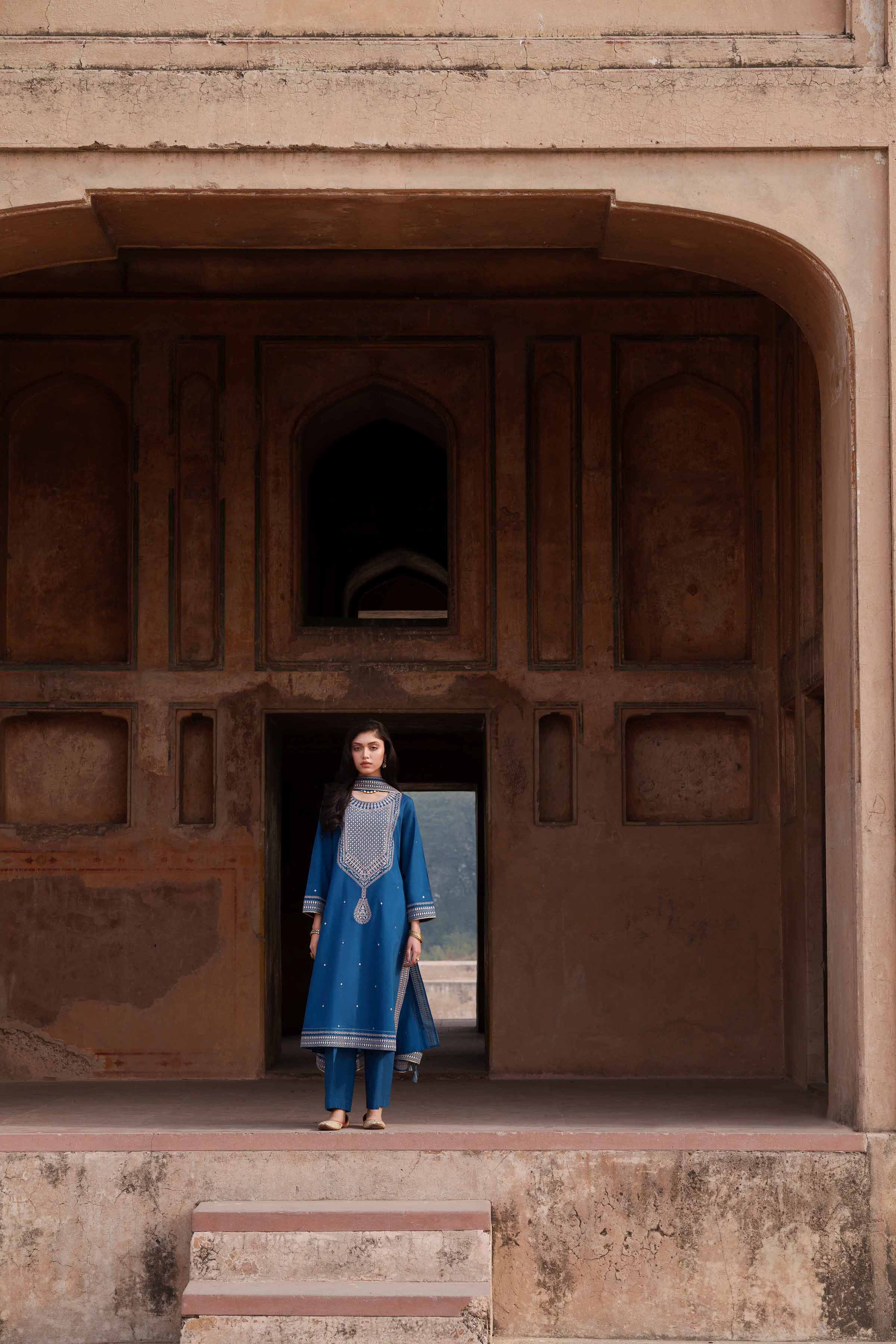 3 Piece - Embroidered Suit - KFE26-133