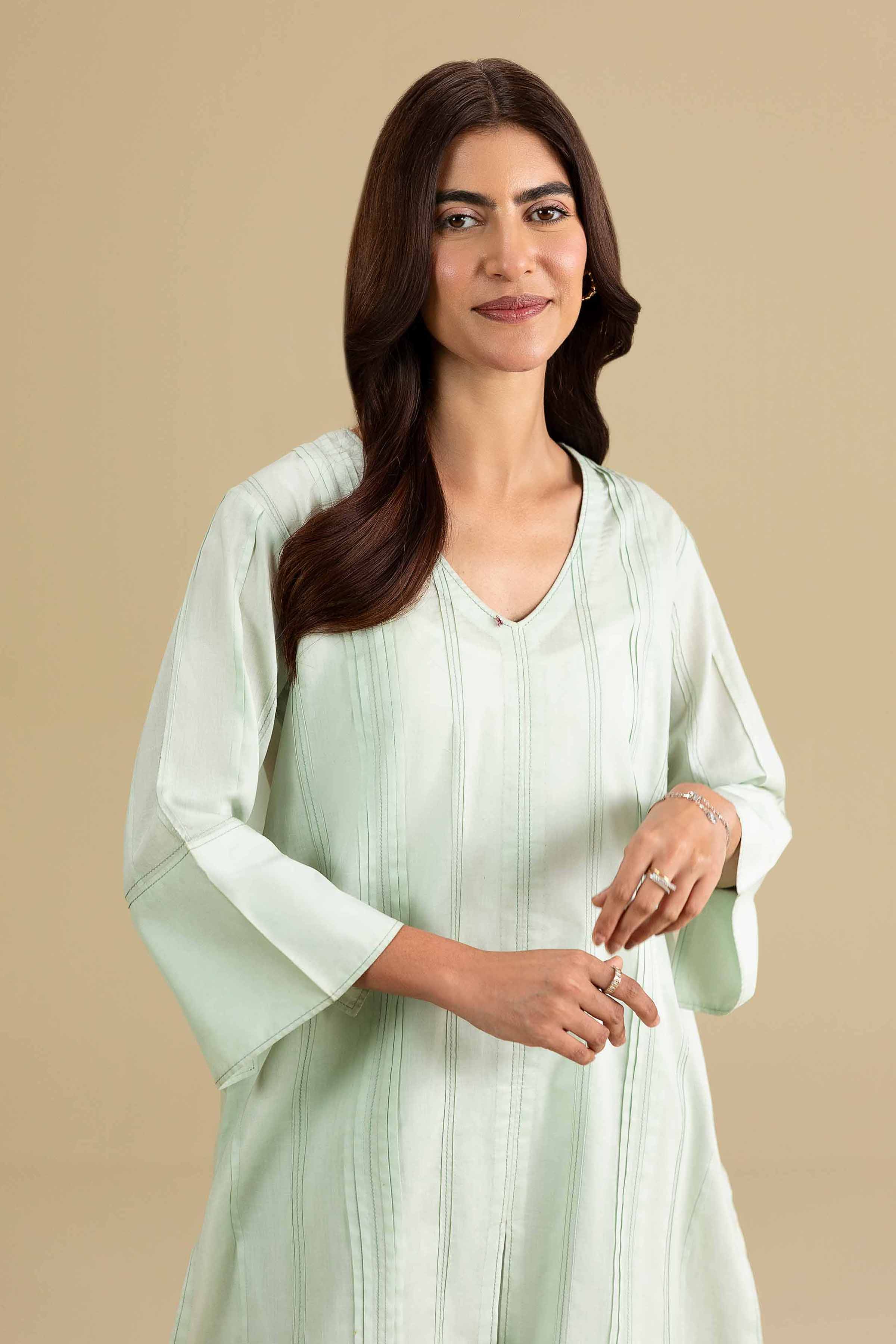 2 Piece - Solid Suit - KFE26-155 Green Cambric 2PC Solids READY TO WEAR