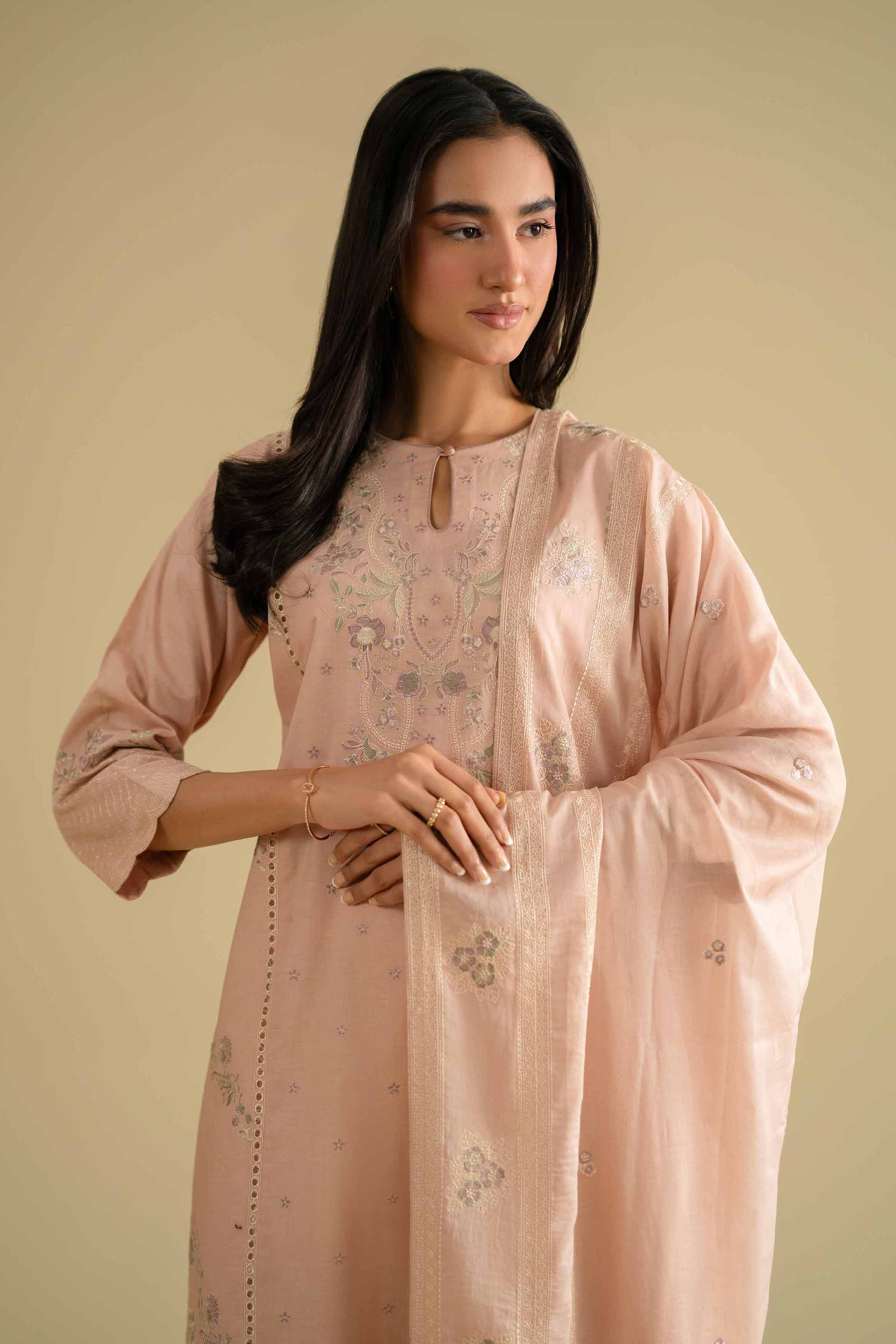2 Piece - Embroidered Suit - KFE26-16
