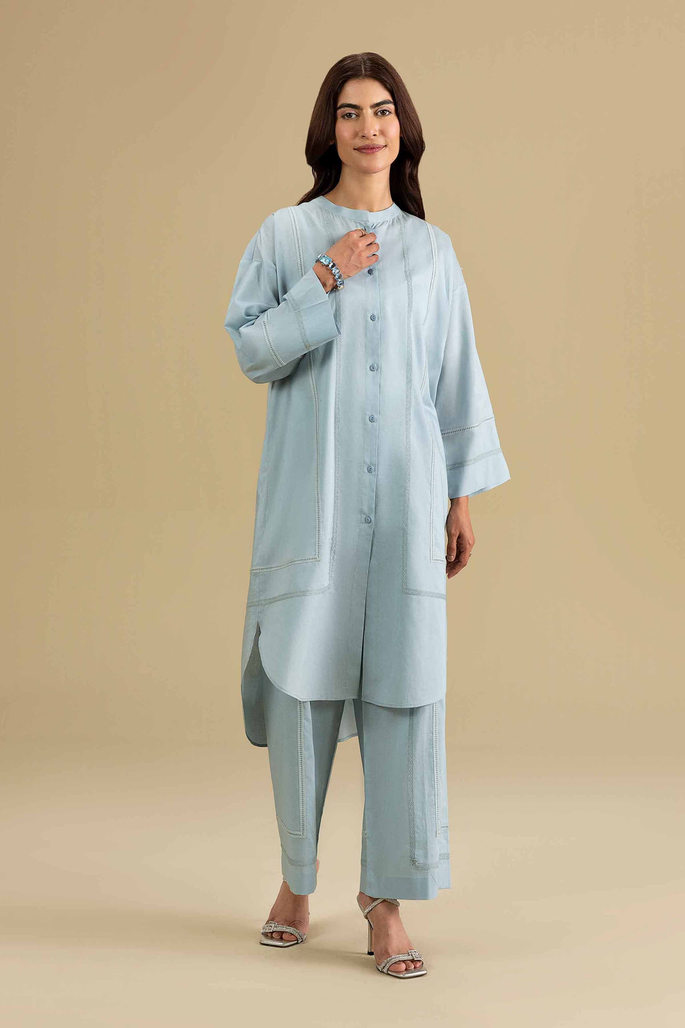 2 Piece - Solid Suit - KFE26-160 Blue Cambric 2PC Solids READY TO WEAR
