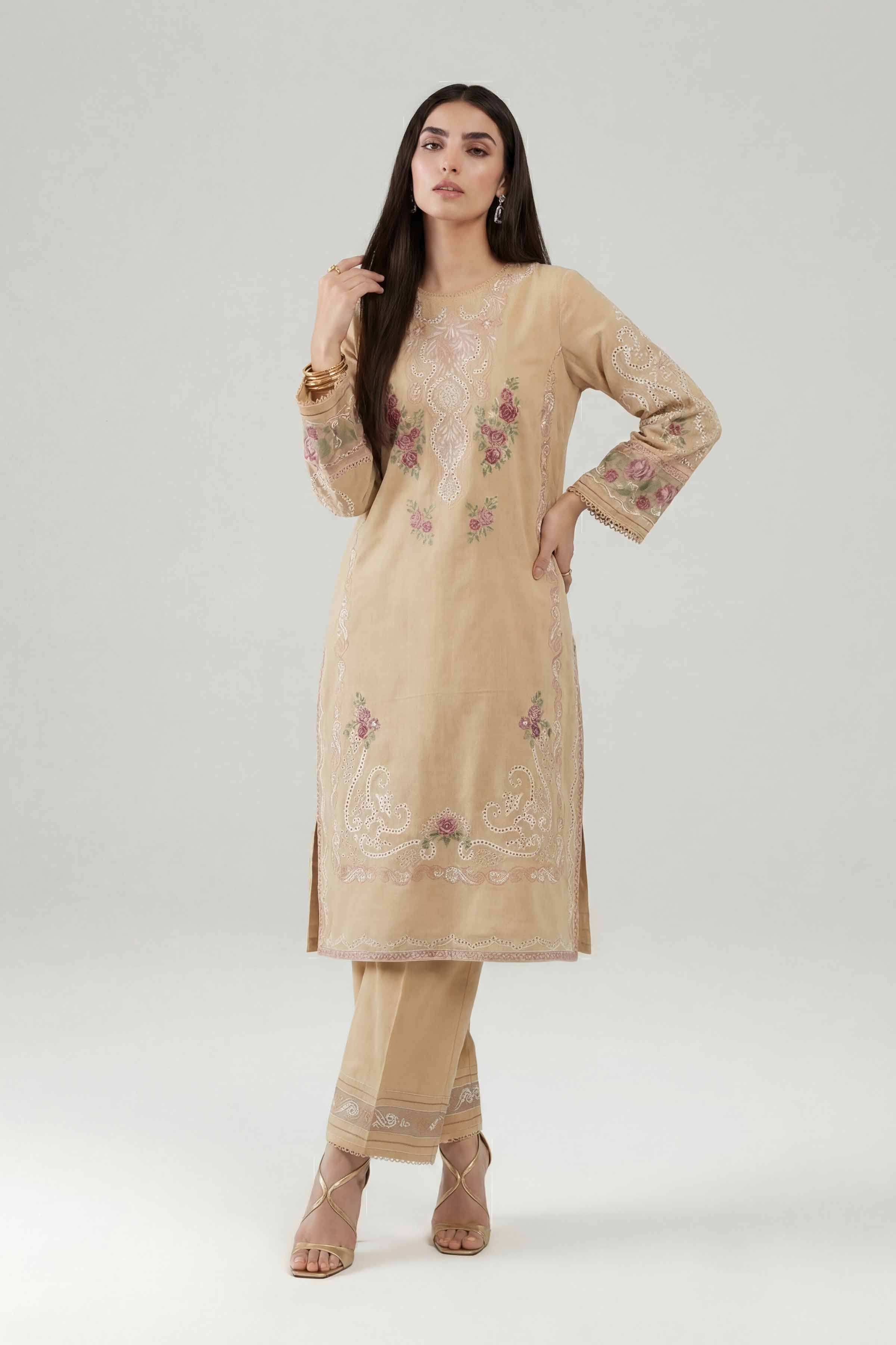 2 Piece - Embroidered Suit - KFE26-162
