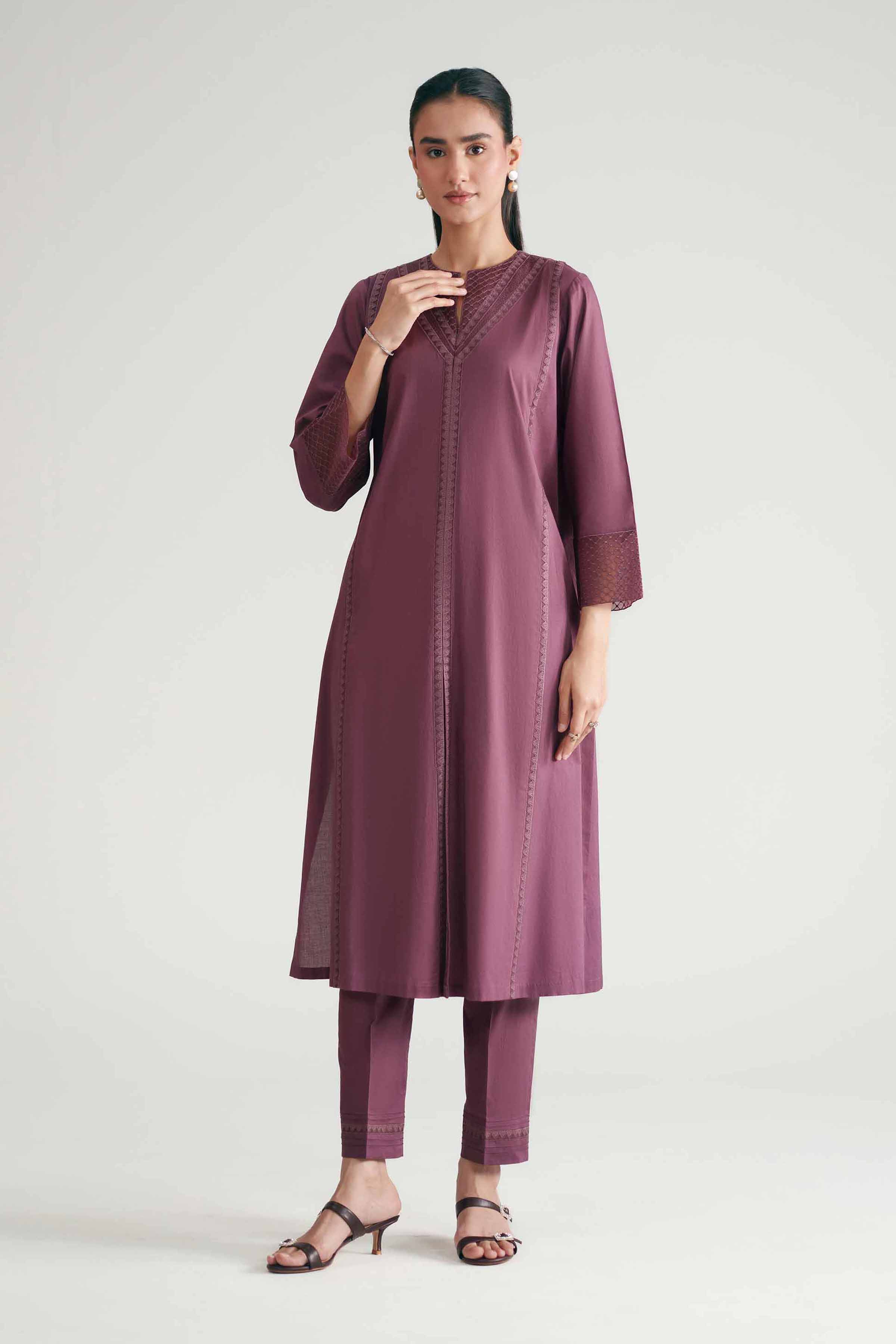 2 Piece - Embroidered Suit - KFE26-170